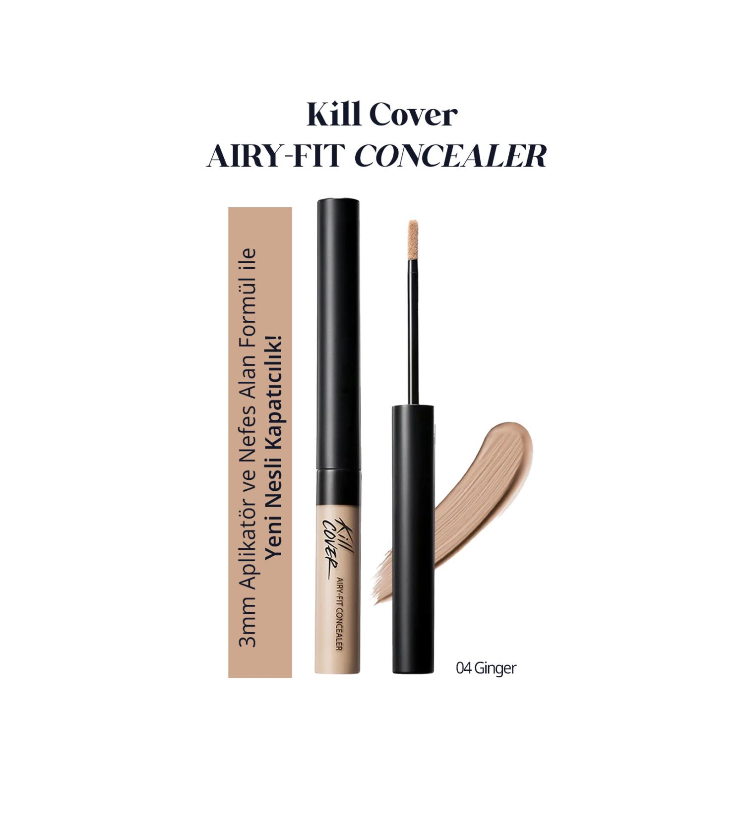 CLIO Light Formula Long-Lasting Concealer CLIO Kill Cover Airy-Fit Concealer (4 Ginger) - Buy Online on GoSupps.com
