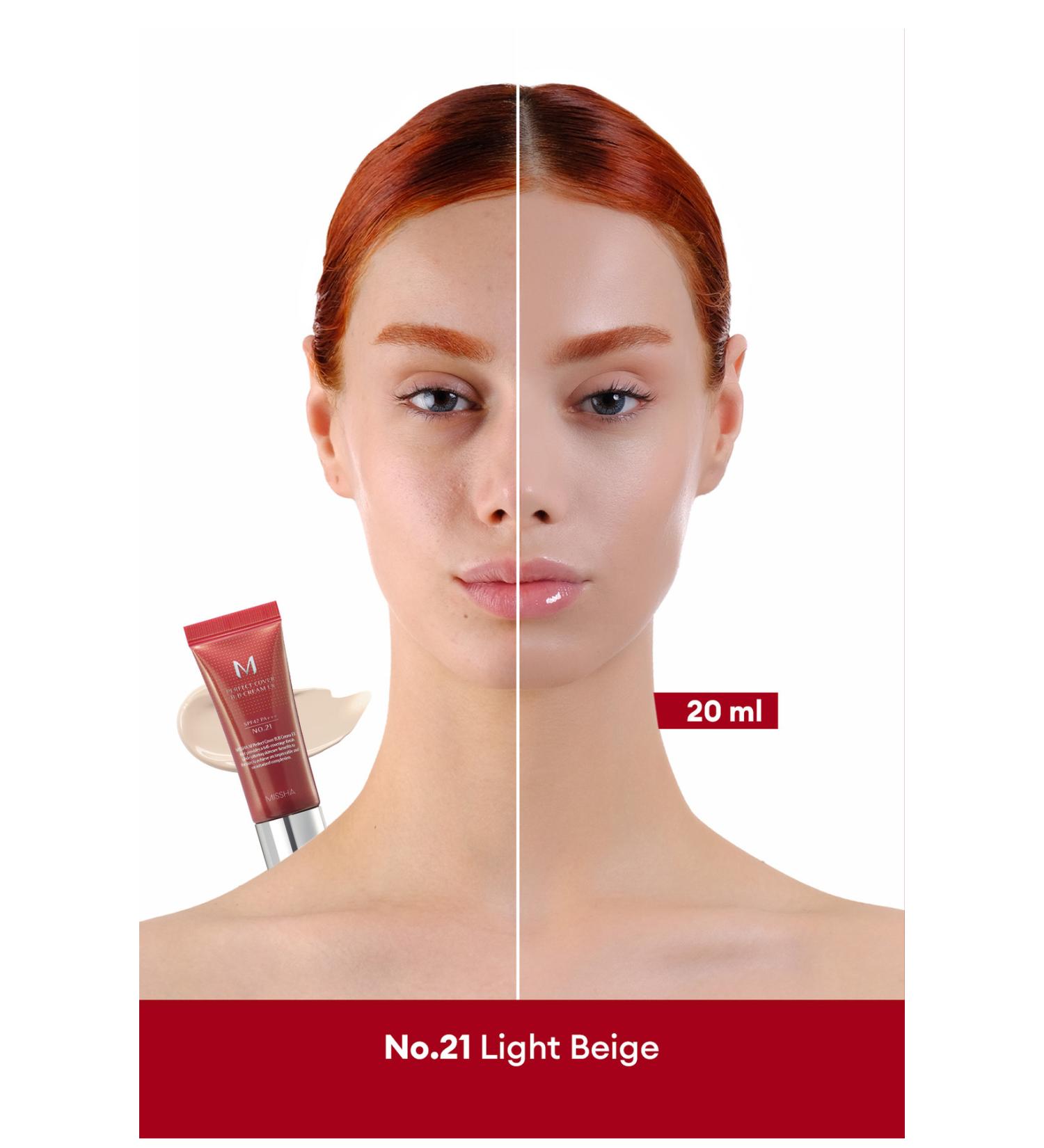 Missha Perfect Cover Multifunctional M Perfect Cover Bb Cream Ex Spf42/pa No.21 (20ML) - Buy Online on GoSupps.com