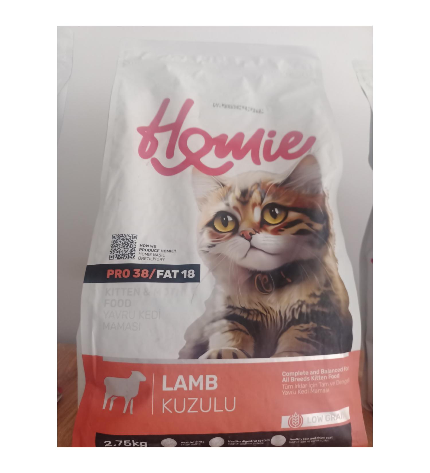 Homie kitten&mother food with lamb 2.75kg