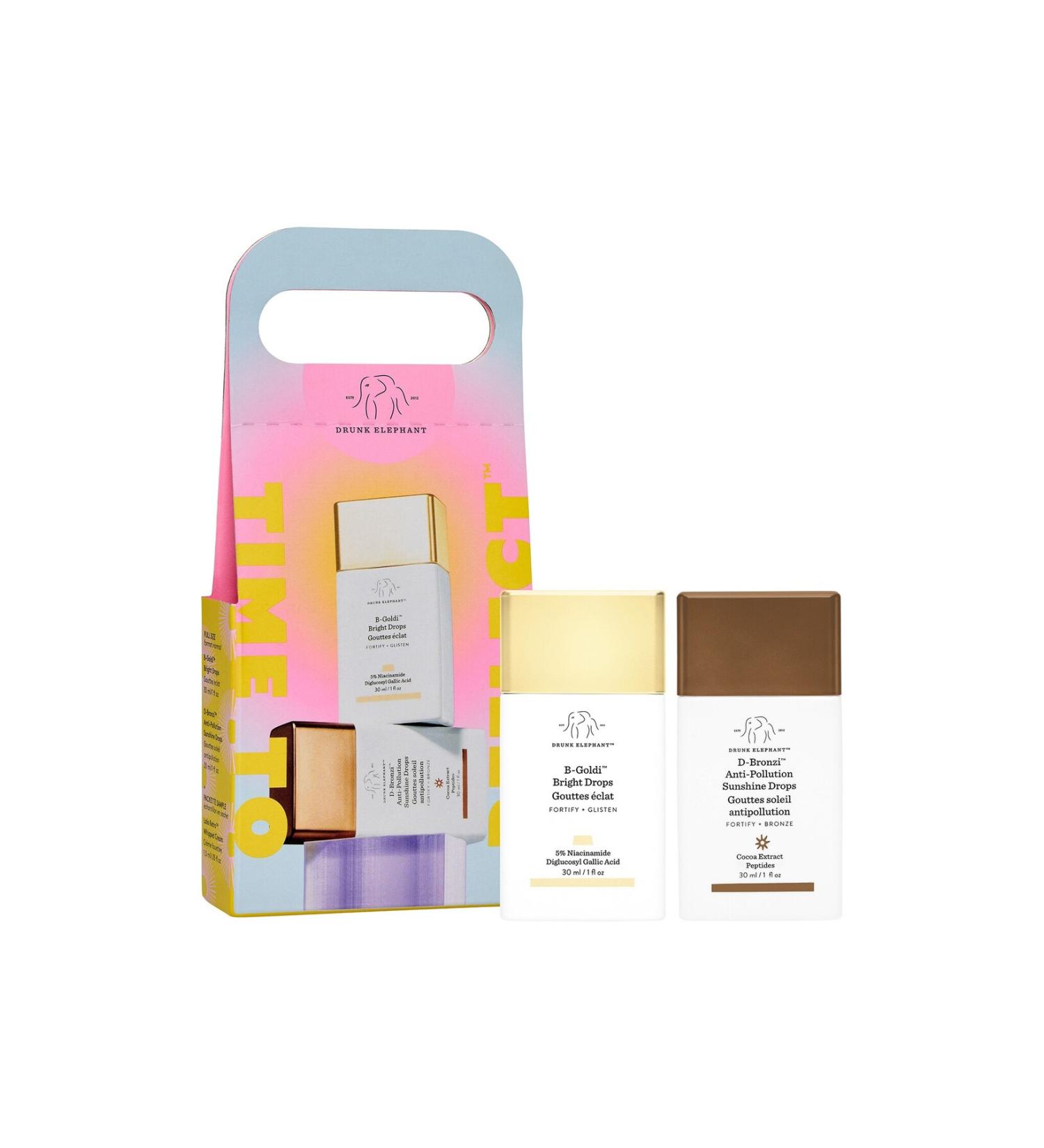 Drunk Elephant Time to reflect - 2 color serum set