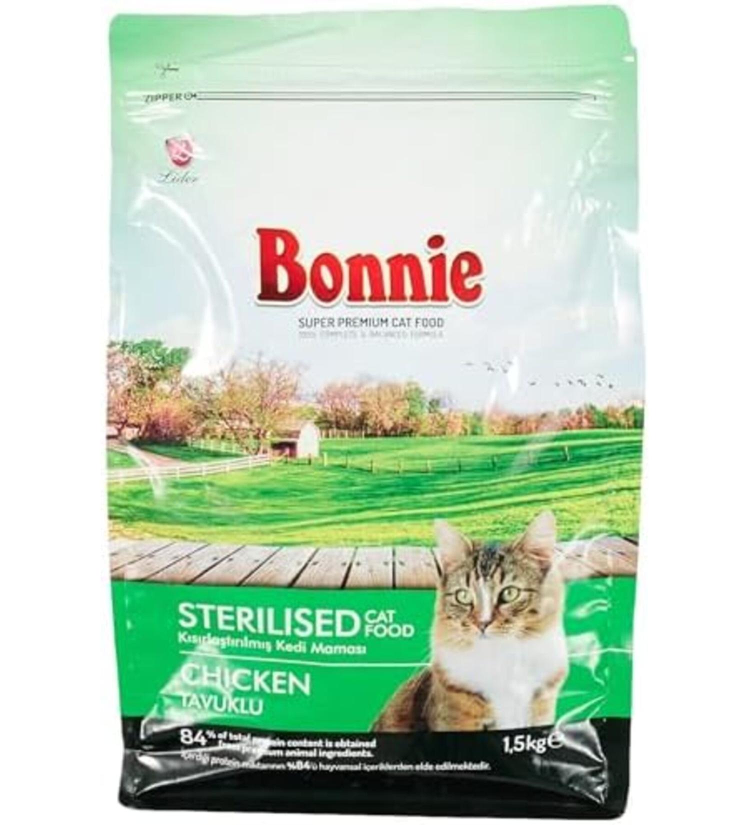 Bonnie Dry Cat Food Chicken Adult Neutered All Ages and Breeds 1.5 Kg - Buy Online on GoSupps.com