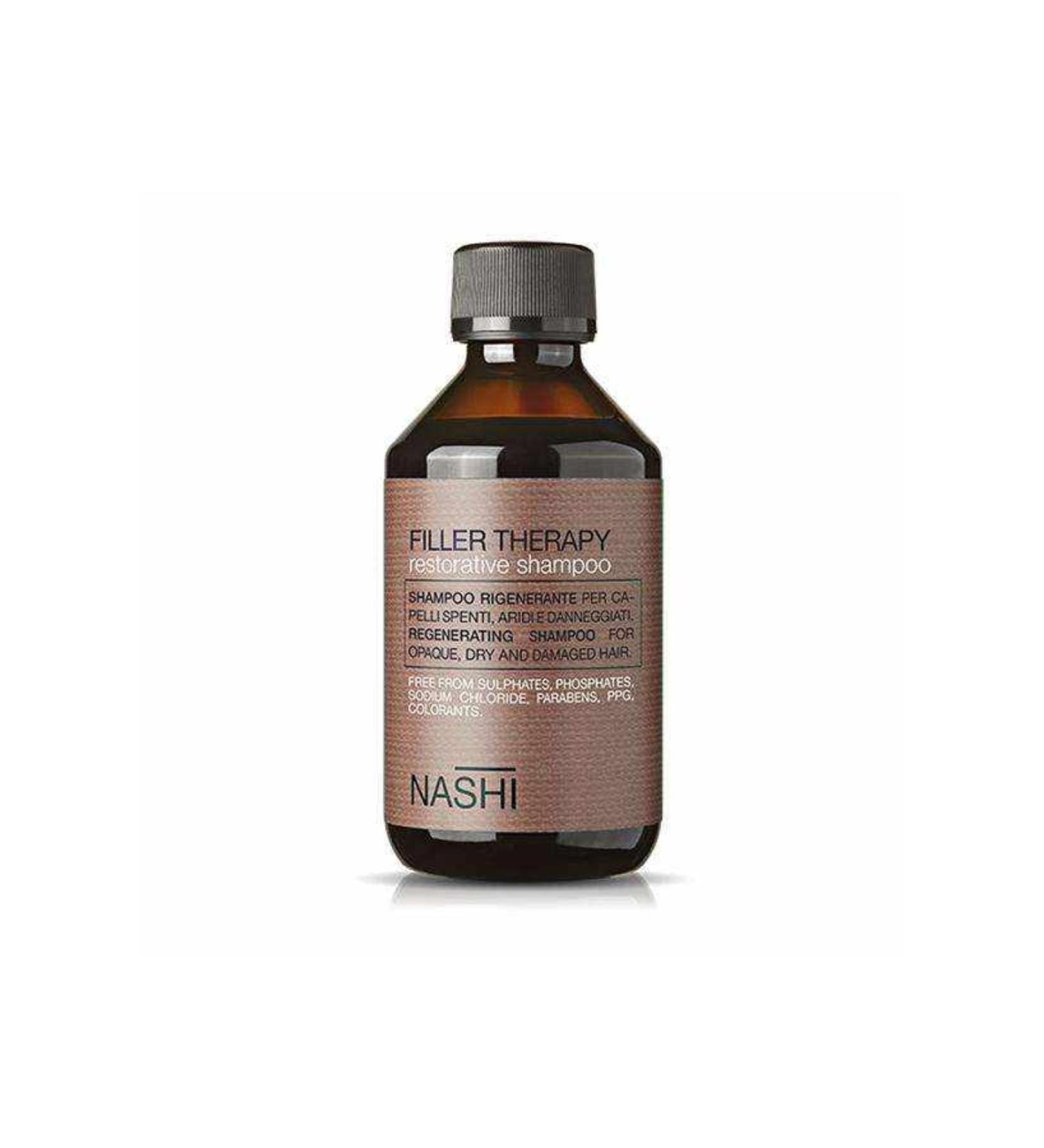 Nashi Argan Filler Therapy Restorative Damaged Dry Hair Shampoo 250ml - Buy Online on GoSupps.com