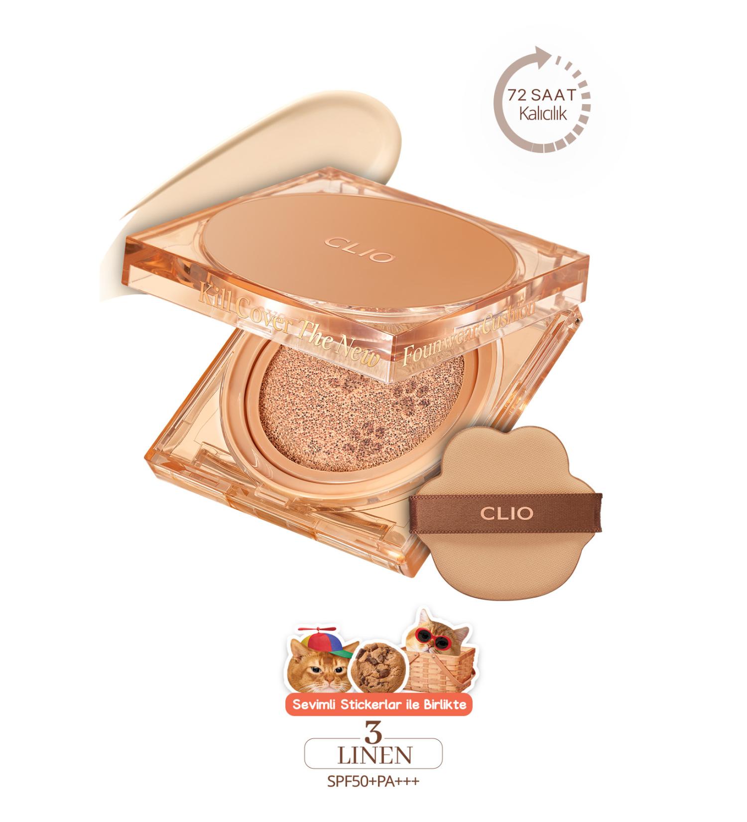 CLIO Kill Cover The New Founwear Cushion - Refill Spf50 Pa (3 LINEN/KOSHORT IN SEOUL L M TED) - Buy Online on GoSupps.com