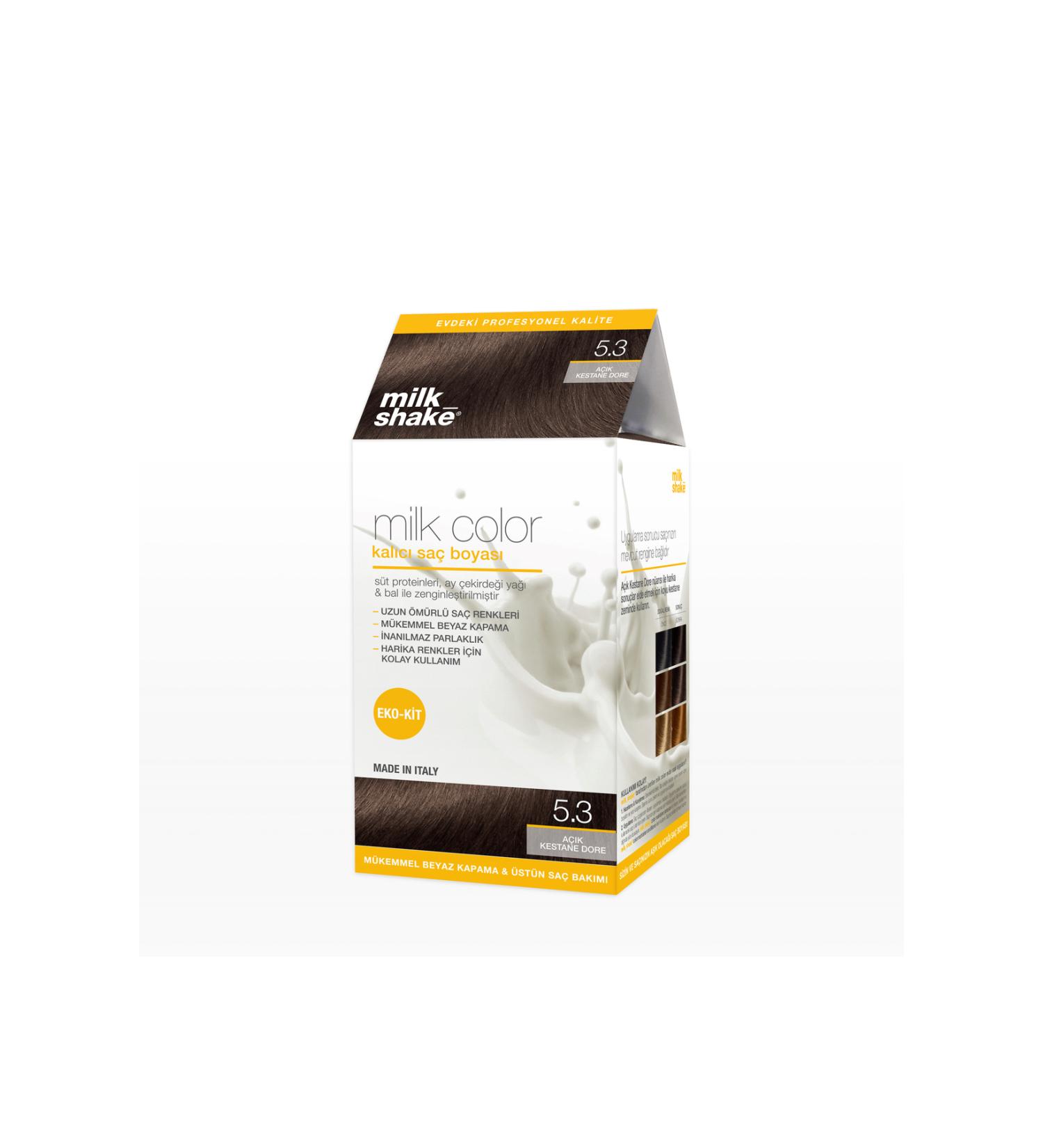 Milkshake Milk_shake Milk Color Eco Kit Hair Dye Light Chestnut Dore - 5.3 (WITHOUT FOAM)