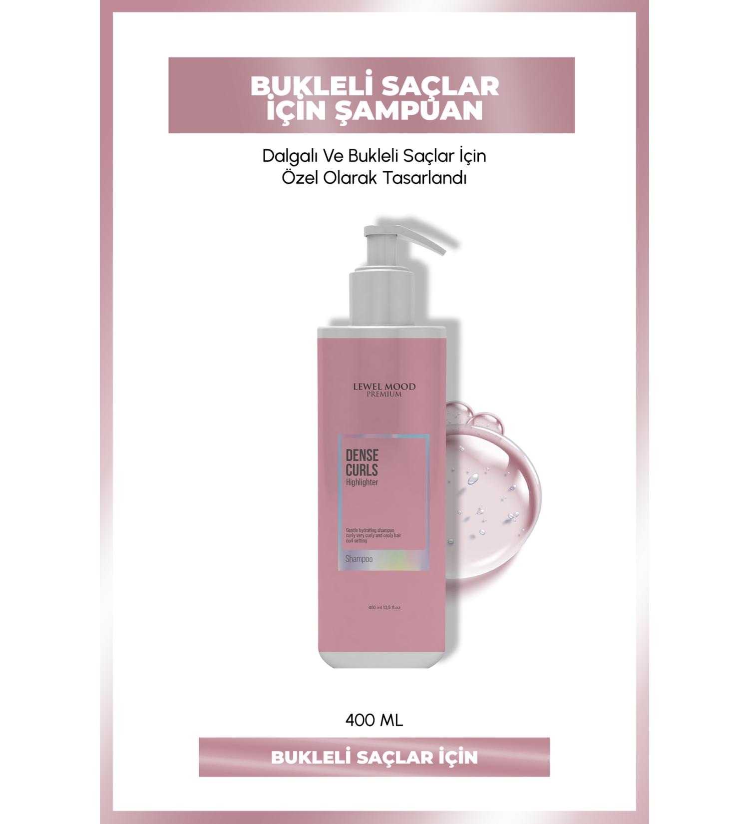 Lewel Mood Premium Dense Curls Curly Hair Care Shampoo 400ml - Buy Online on GoSupps.com