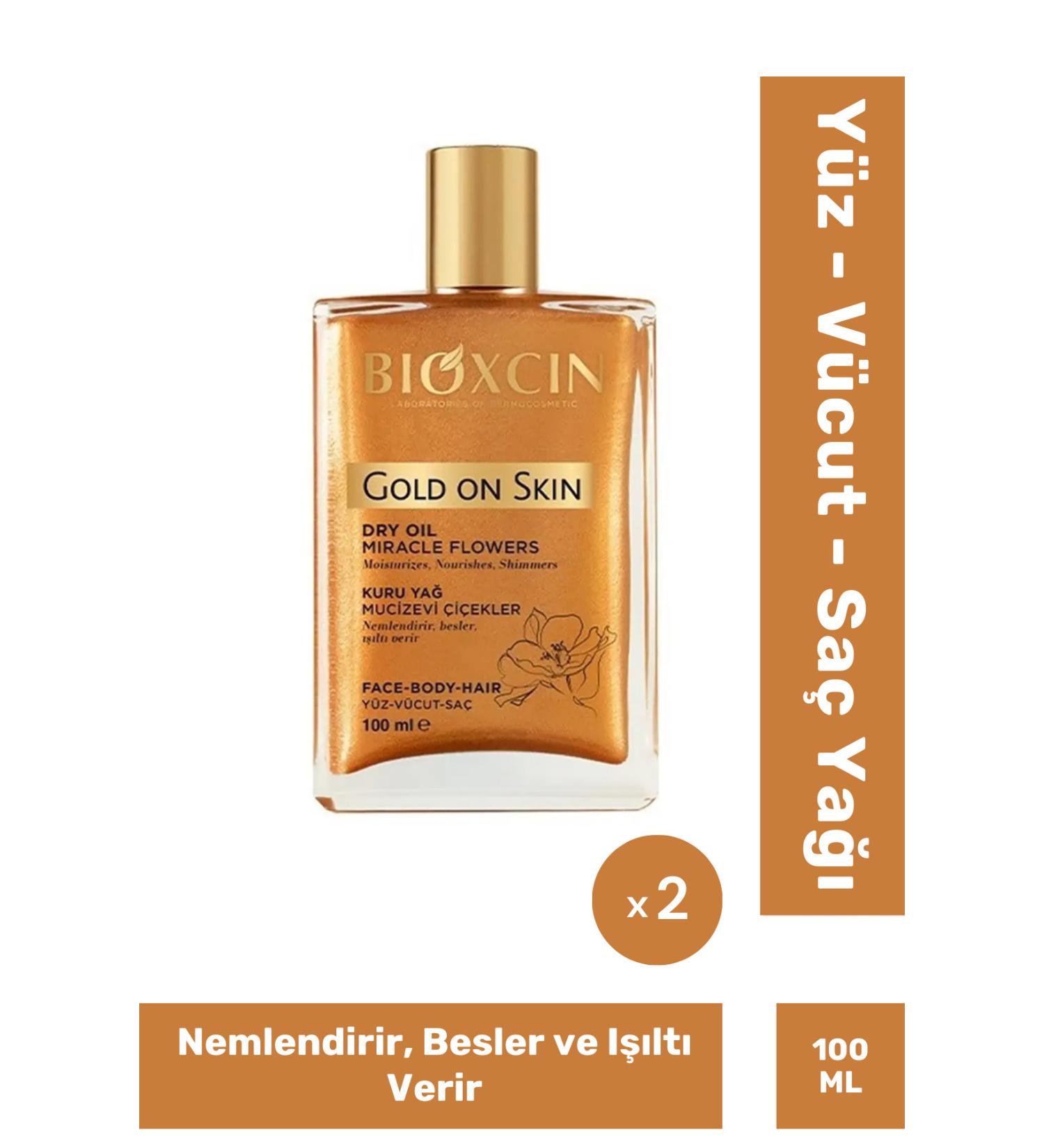 Bioxcin Gold on Skin Dry Oil 100 ml X 2 Pieces