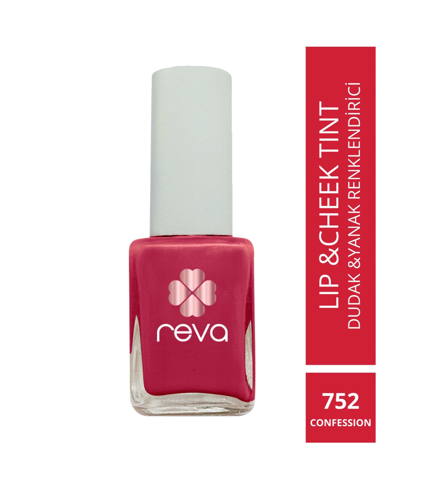 REVA Fuchsia Pink Lip & Cheek Tint Confession No:752 10 ml - Buy Online on GoSupps.com