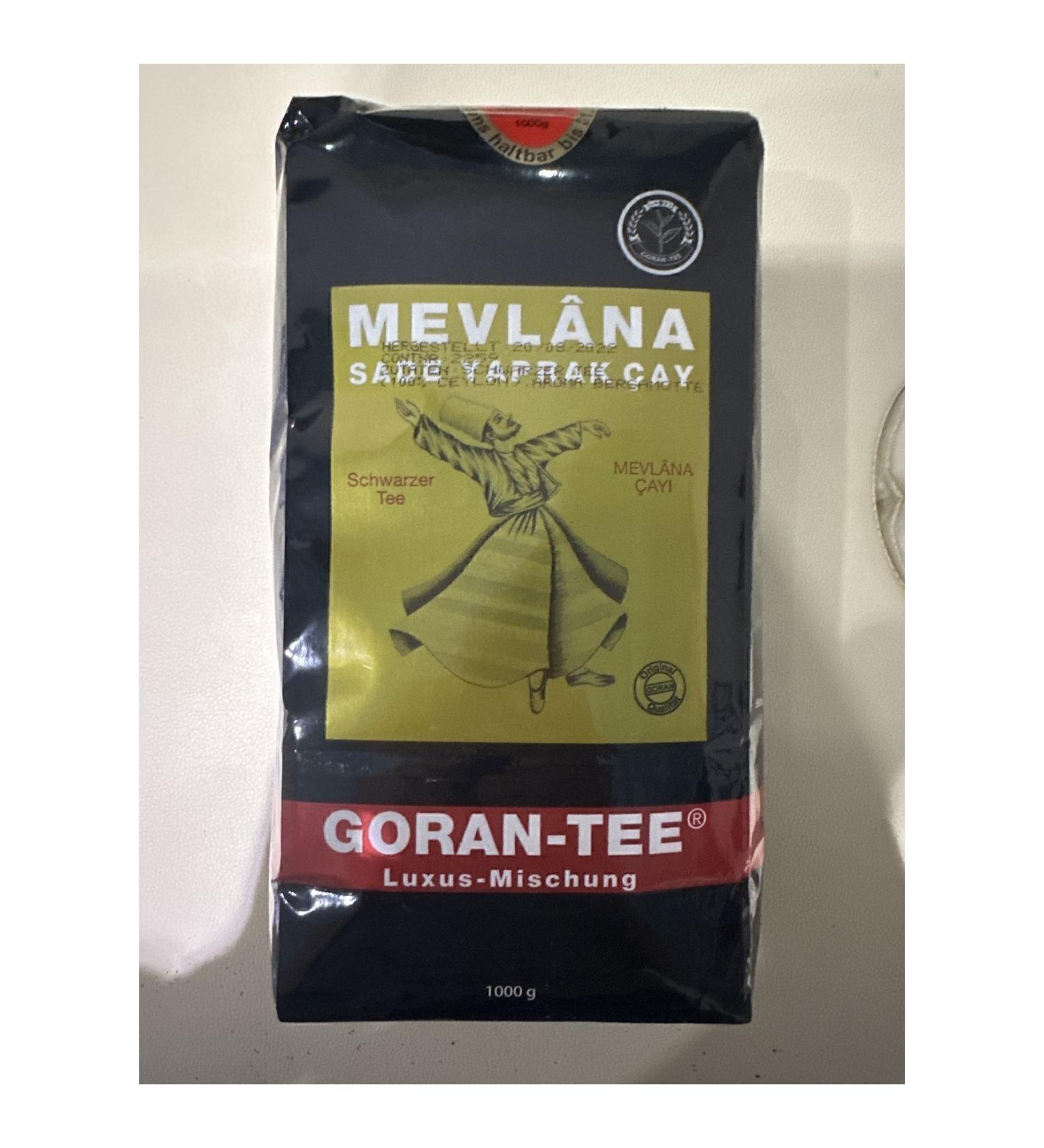 Mevlana Tea Goran Tee Mevlana Plain Leaf Tea Luxus Mischung 1000 gr - Buy Online on GoSupps.com