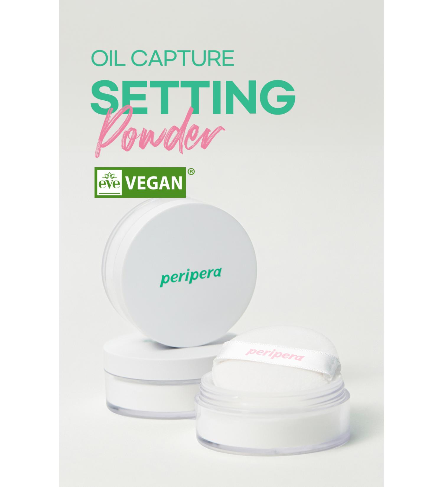 PERIPERA Oil Capture Powder Reduces the Appearance of Oily Skin and Provides a Smooth Appearance - Buy Online on GoSupps.com