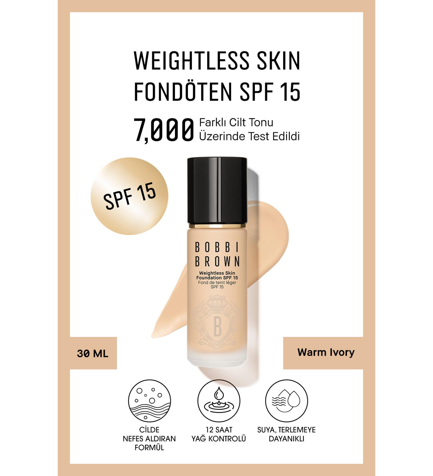 Bobbi Brown Moisturizing Foundation with Intensive and Light Formula SPF15 30 ml-Warm Ivory Passi.4854