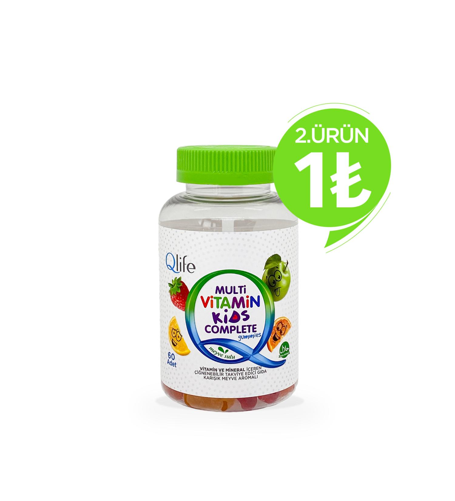 Qlife Multivitamin Kids Complete Gummies Chewable 60 Pieces - Buy Online on GoSupps.com