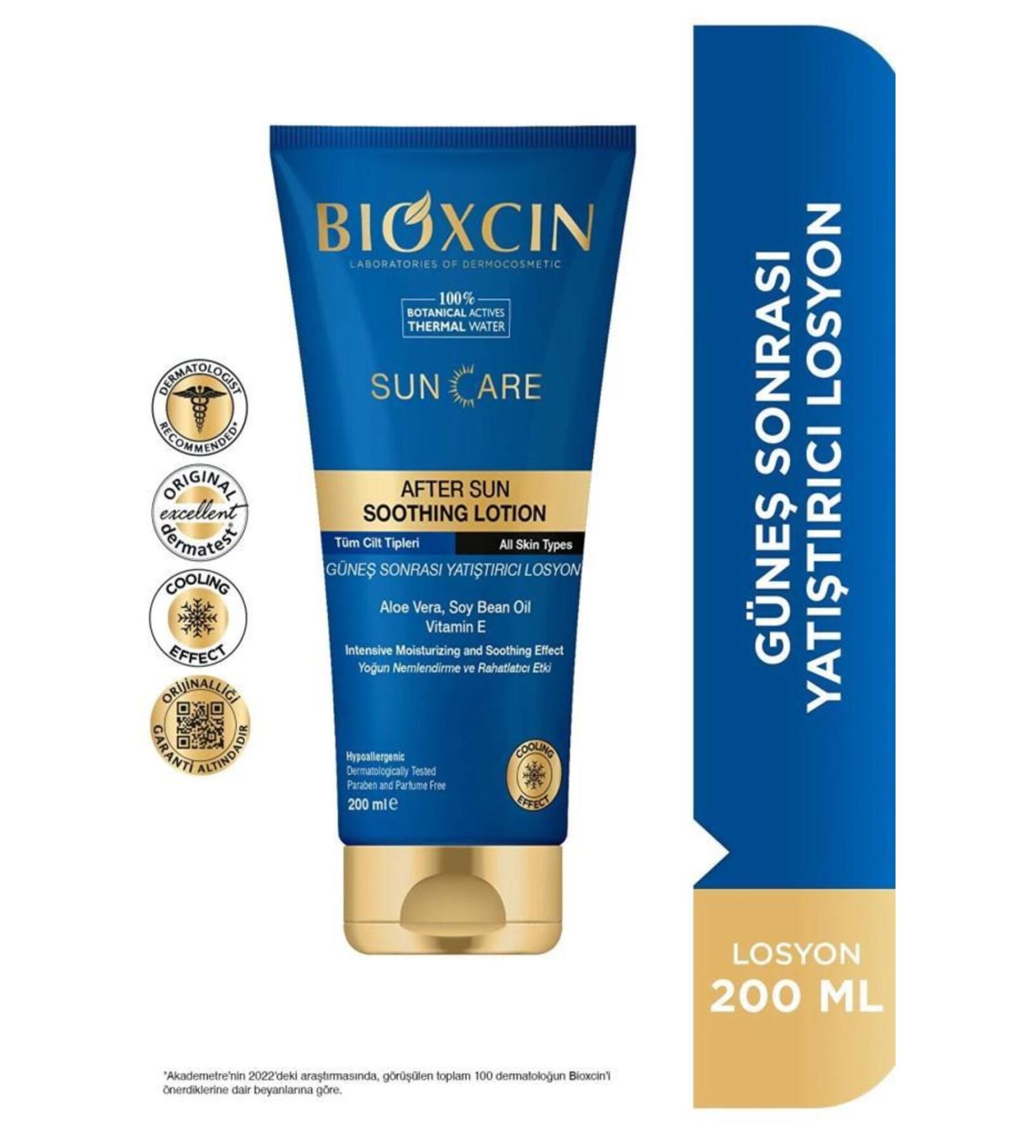 Bioxin Bioxcin After Sun Soothing Lotion Aloe Vera Vitamin E 200 Ml