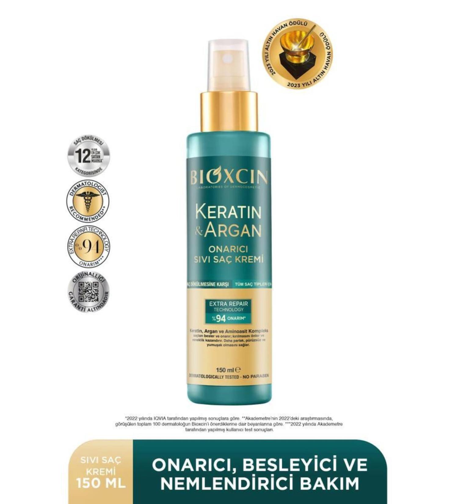 Bioxin Bioxcin Keratin Argan Repair Liquid Hair Conditioner 150 Ml - Buy Online on GoSupps.com