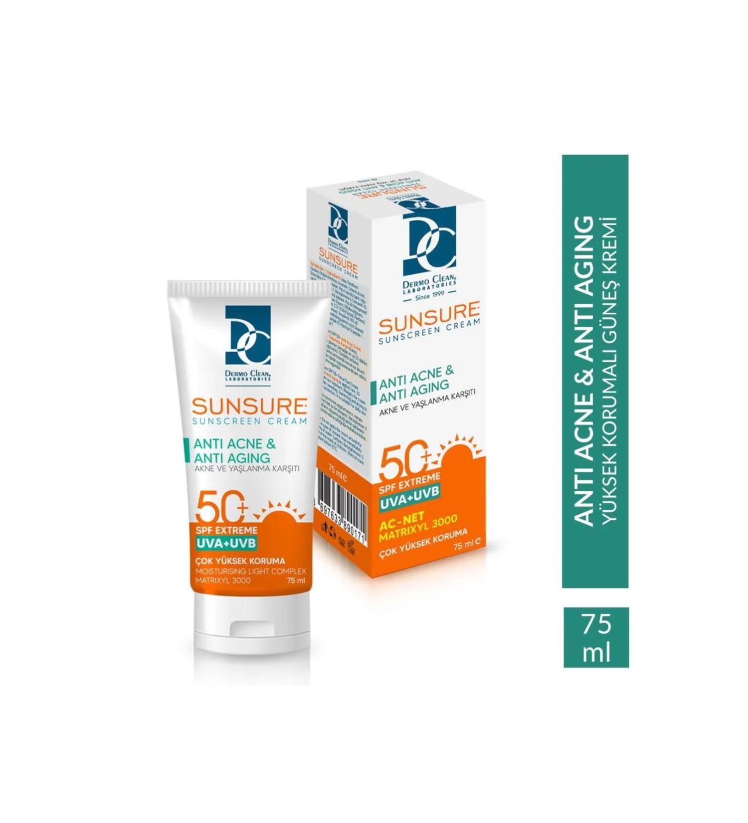 armonica Dermo Clean Sunsure Anti Acne Skin Sun Cream Series 75 Ml