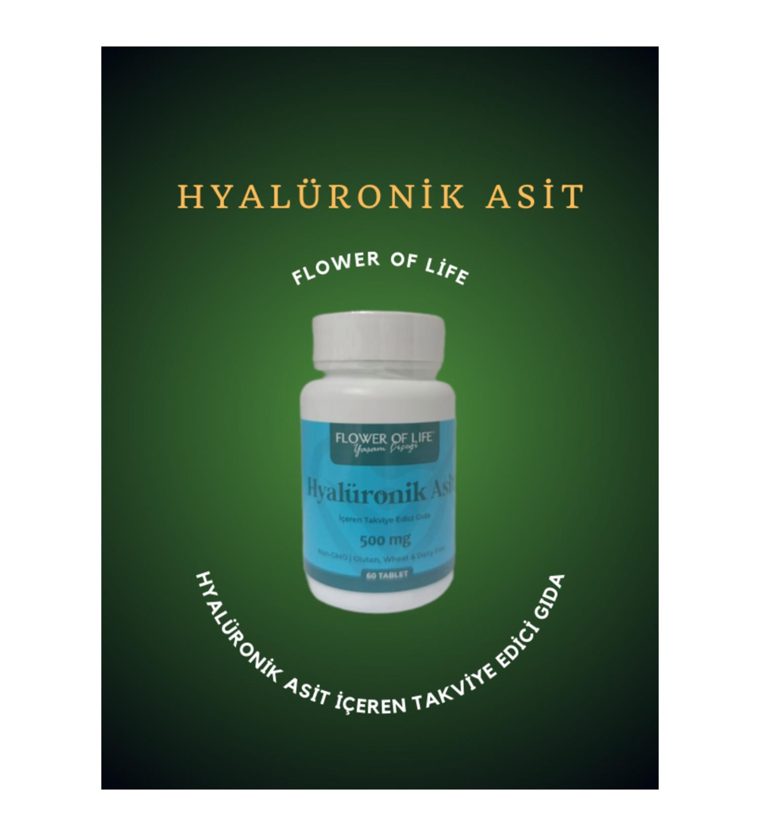 GOLD LA Flower Of Life 60 Capsules CONTAINING HYALURONIC ACID