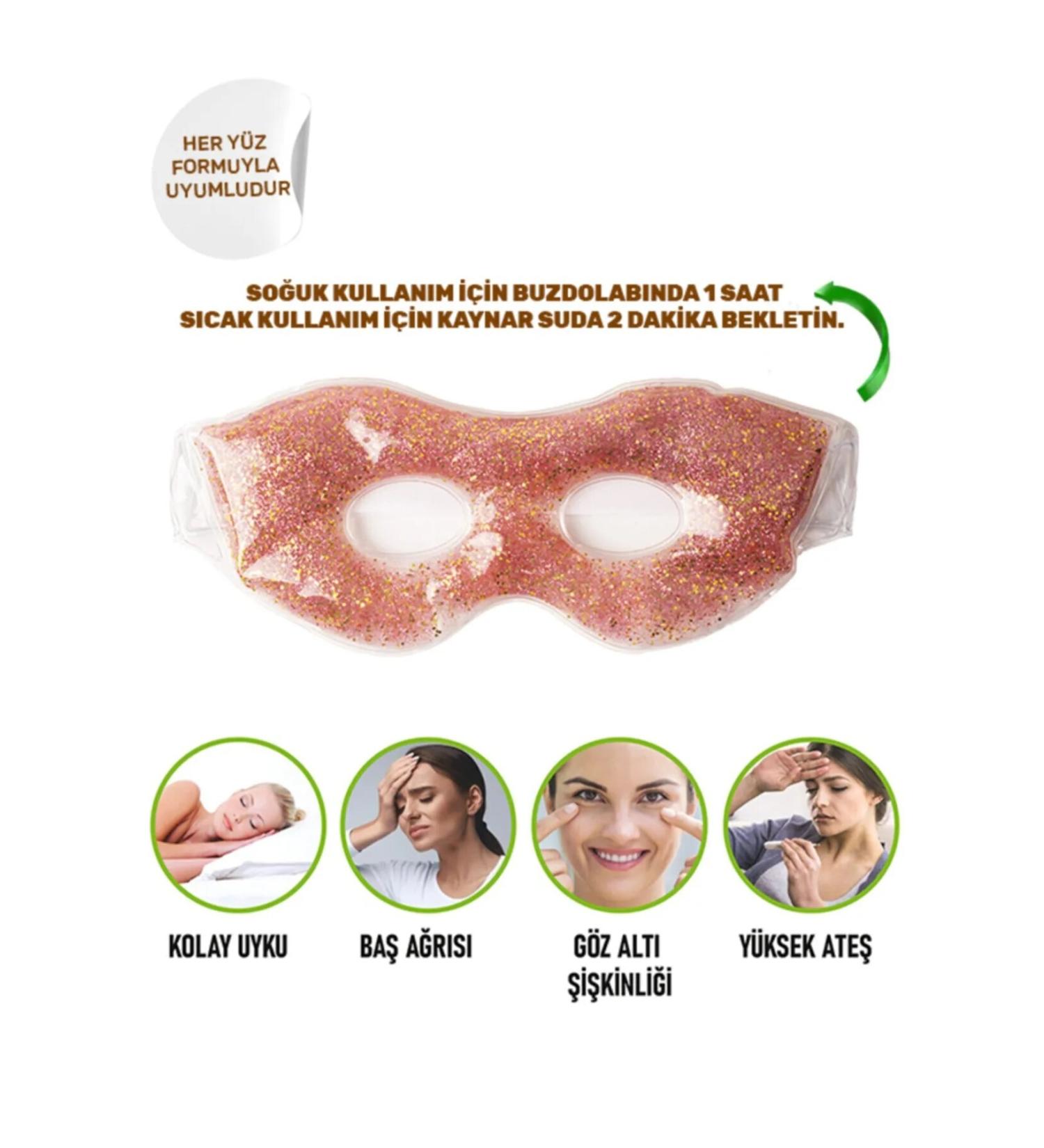 Burity Adjustable Refreshing Hot and Cold Gel Face and Eye Mask