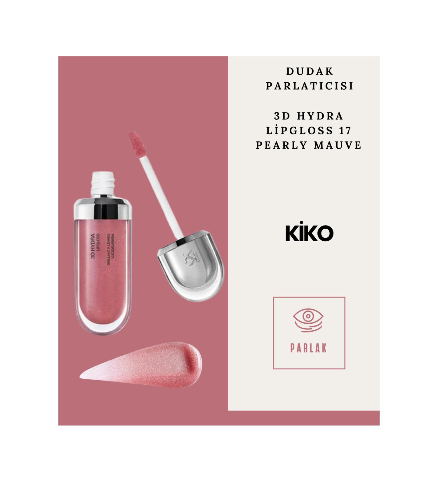 KIKO Lip Gloss - Hydra Lipgloss Pearly Mauve 17