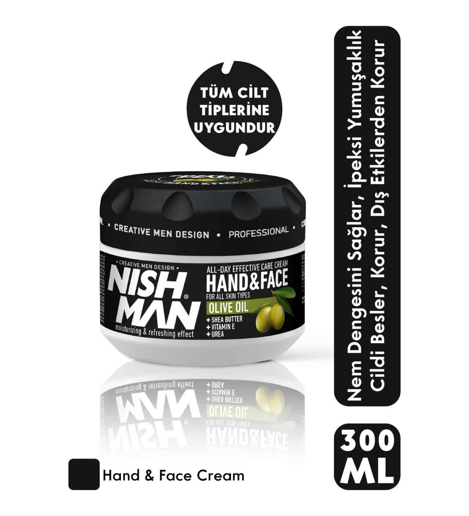 NISHMAN Olive Essence Hand Face and Body Cream 300 ml - Buy Online on GoSupps.com