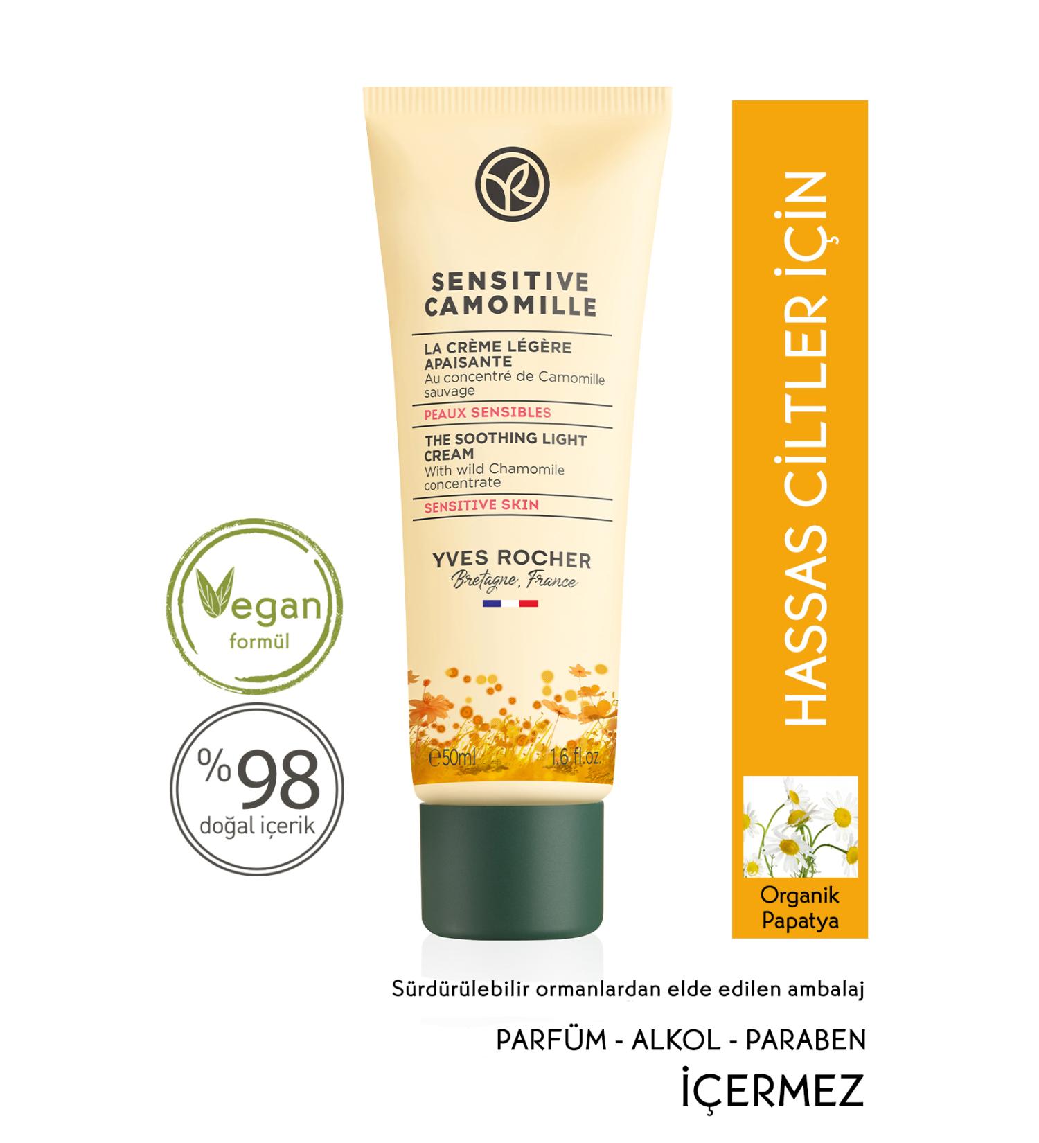 Yves Rocher Soothing and Moisturizing Intensive Texture Cream for Sensitive Skin - 50 ml D.Center1376