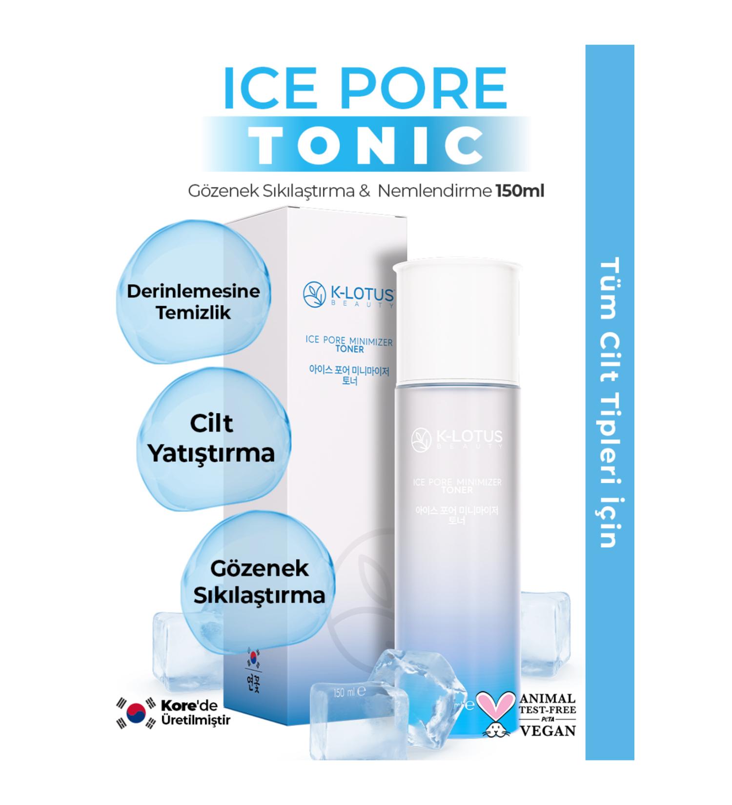 K-Lotus Beauty Pore Tightening Revitalizing and Moisturizing Ice Pore Toner 150ml - Buy Online on GoSupps.com
