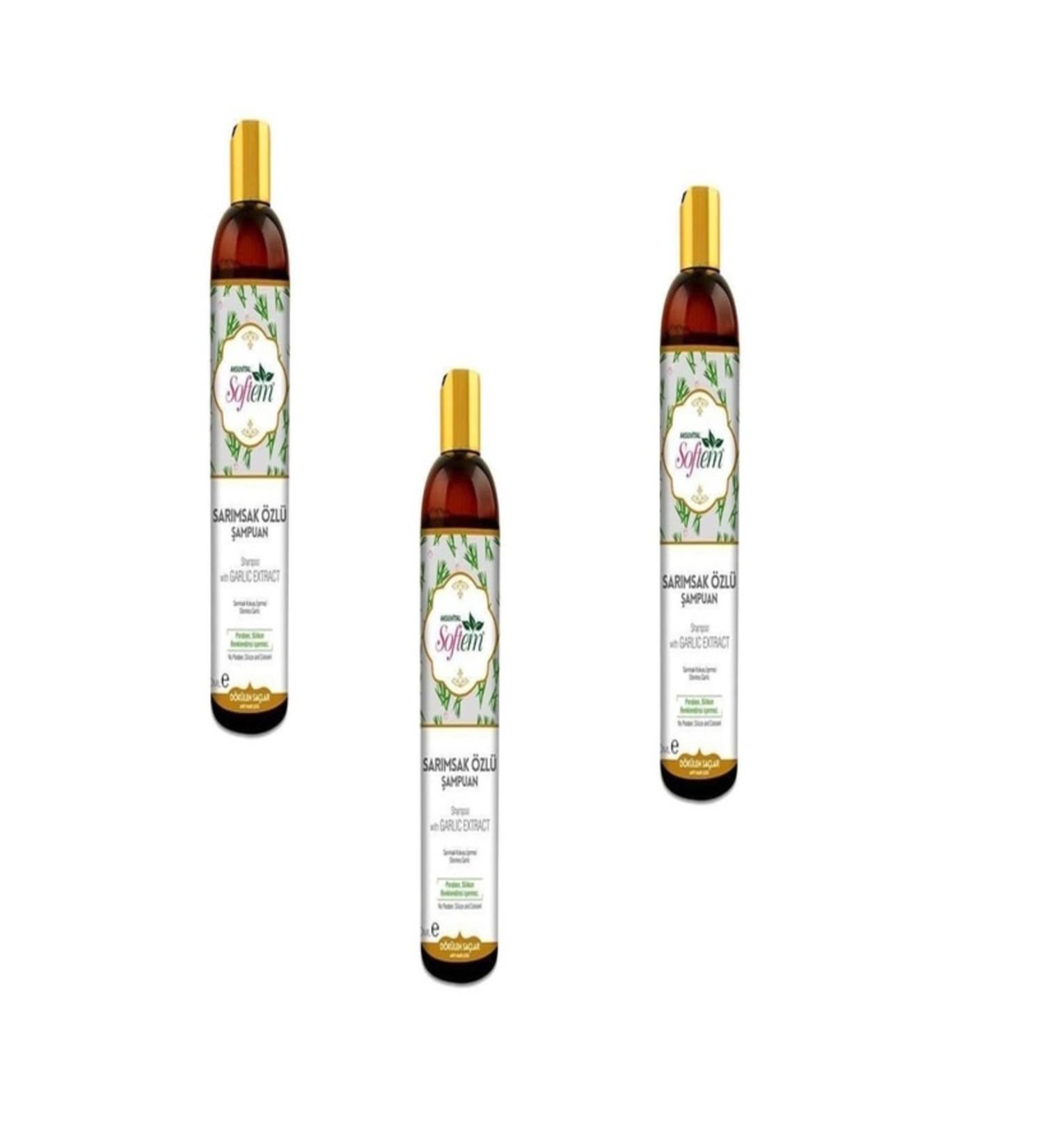 Softem Garlic Essence Shampoo 400 ml 3 PCS