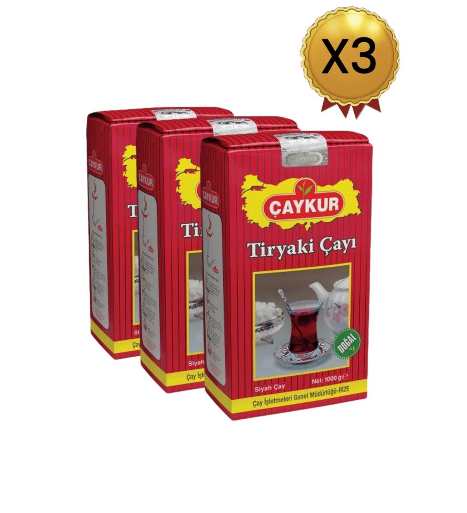aykur Tiryaki Tea 1000 gr X 3 Pieces