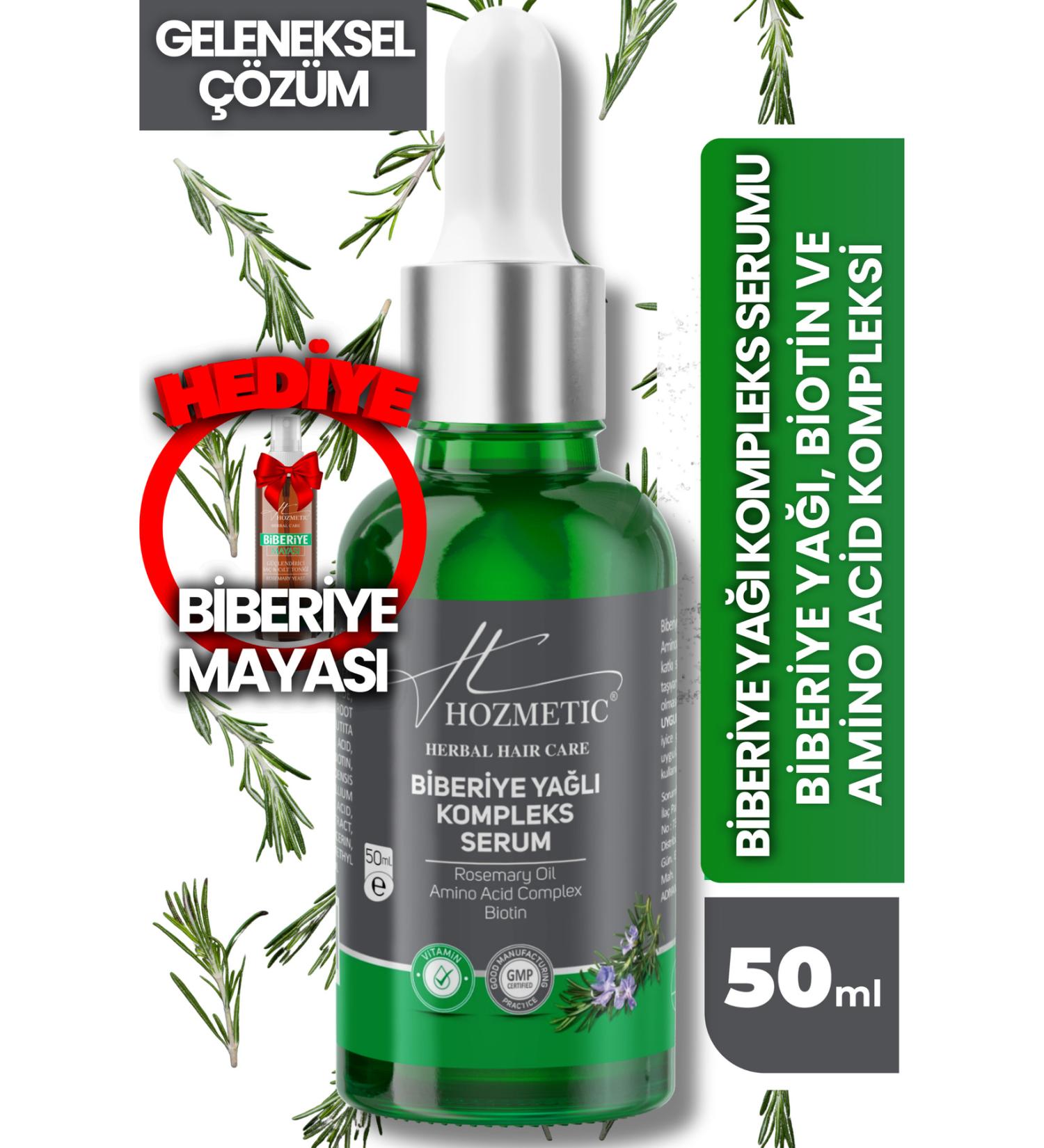 HOZMETIC Rosemary Oil Complex Serum Anti-Hair Loss Damaged Biotin Hair Care Volume Nourishing - Buy Online on GoSupps.com