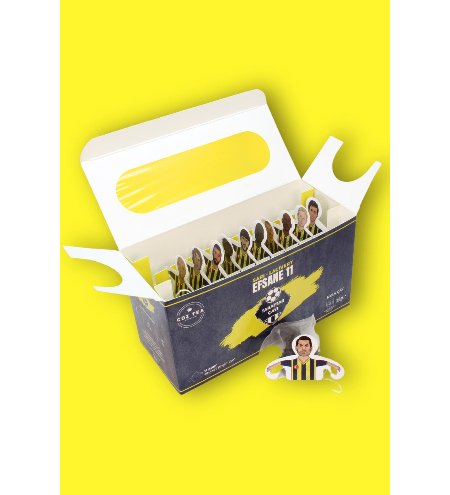 COZ TEA YELLOW DARK BLUE LEGEND 11 Pyramid Bag Footballer Teas - Earl Grey Tea - Buy Online on GoSupps.com