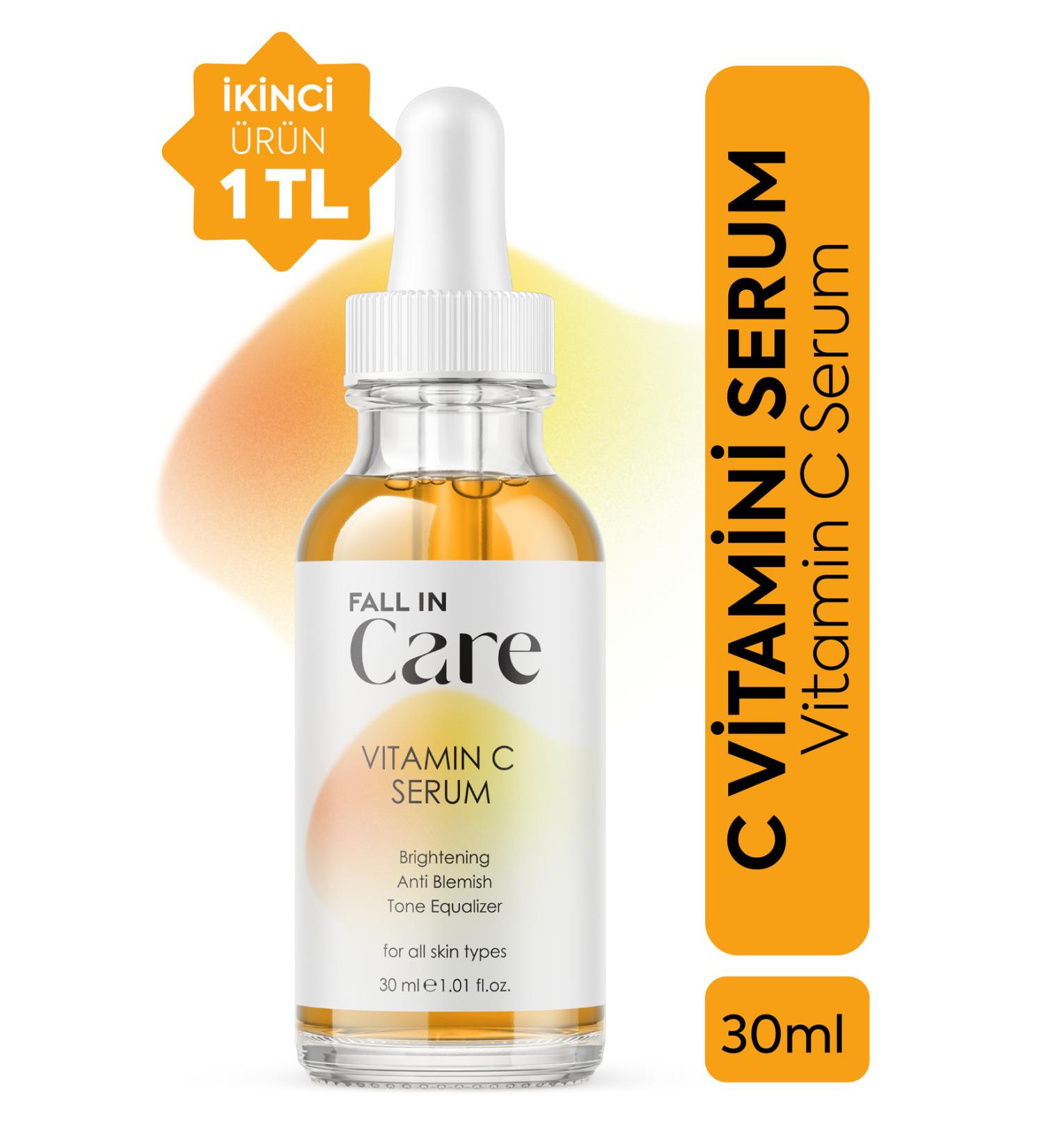 FALL IN CARE Vitamin C Brightening and Anti-Spot Tone Equalizing Skin Care Serum Ascorbic Acid 30 ml - Buy Online on GoSupps.com