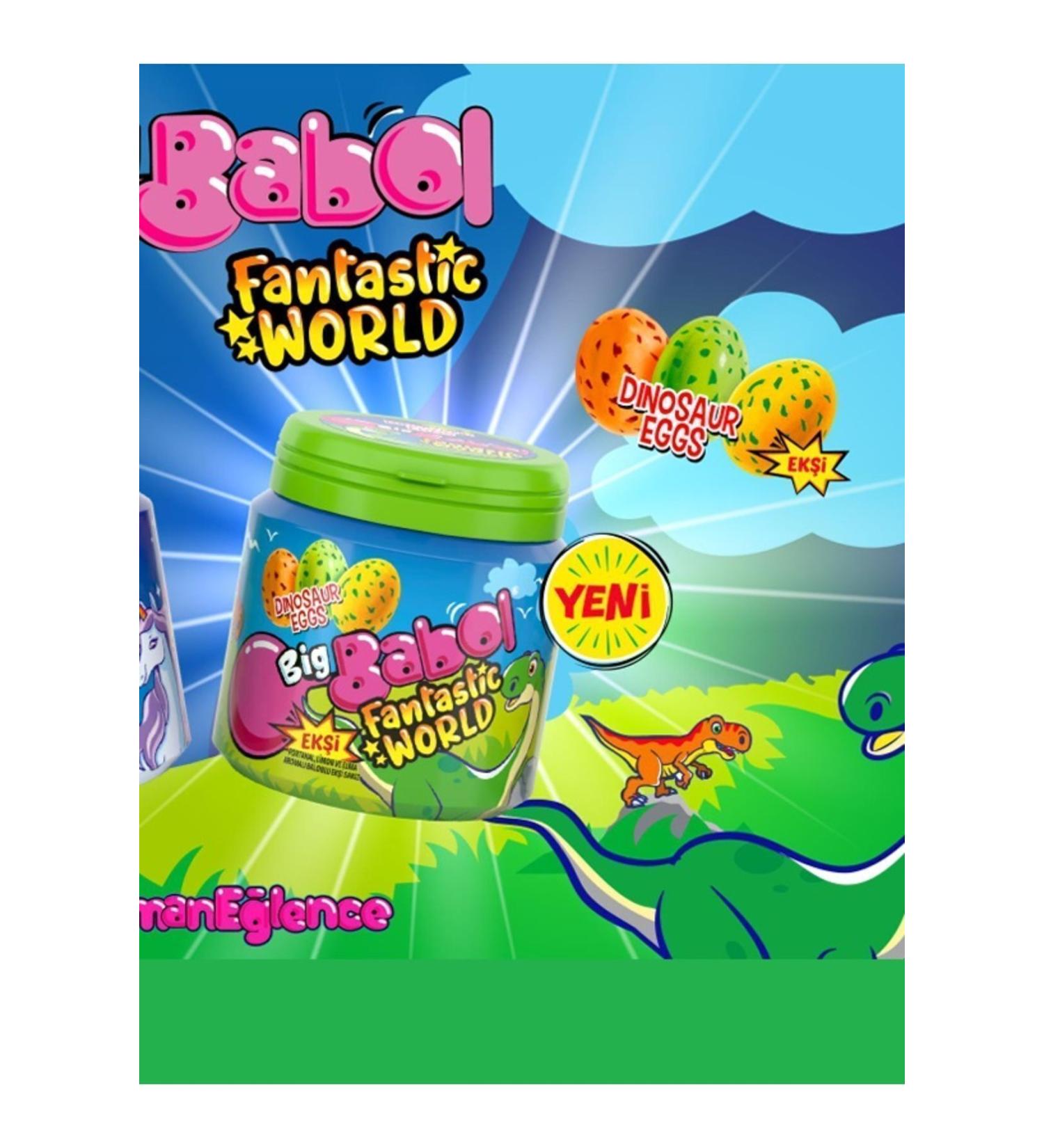 Big Babol Fantastic Mega Gum Lemon & Sour Apple 10x90g - Buy Online on GoSupps.com