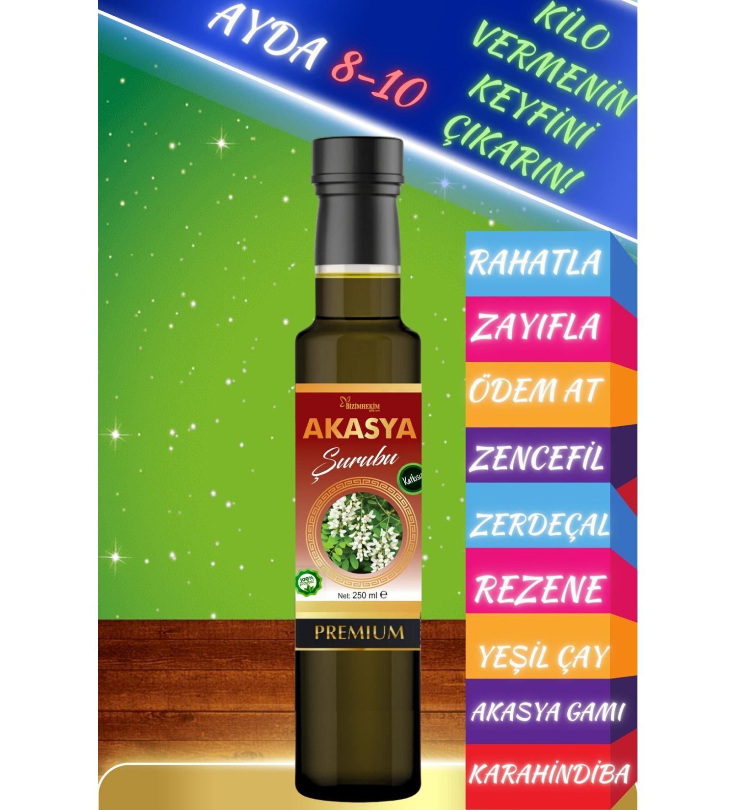 BIZIMHEKIM Acacia Acacia Gum Syrup 250 ml Detox Syrup Helping to Eliminate Edema