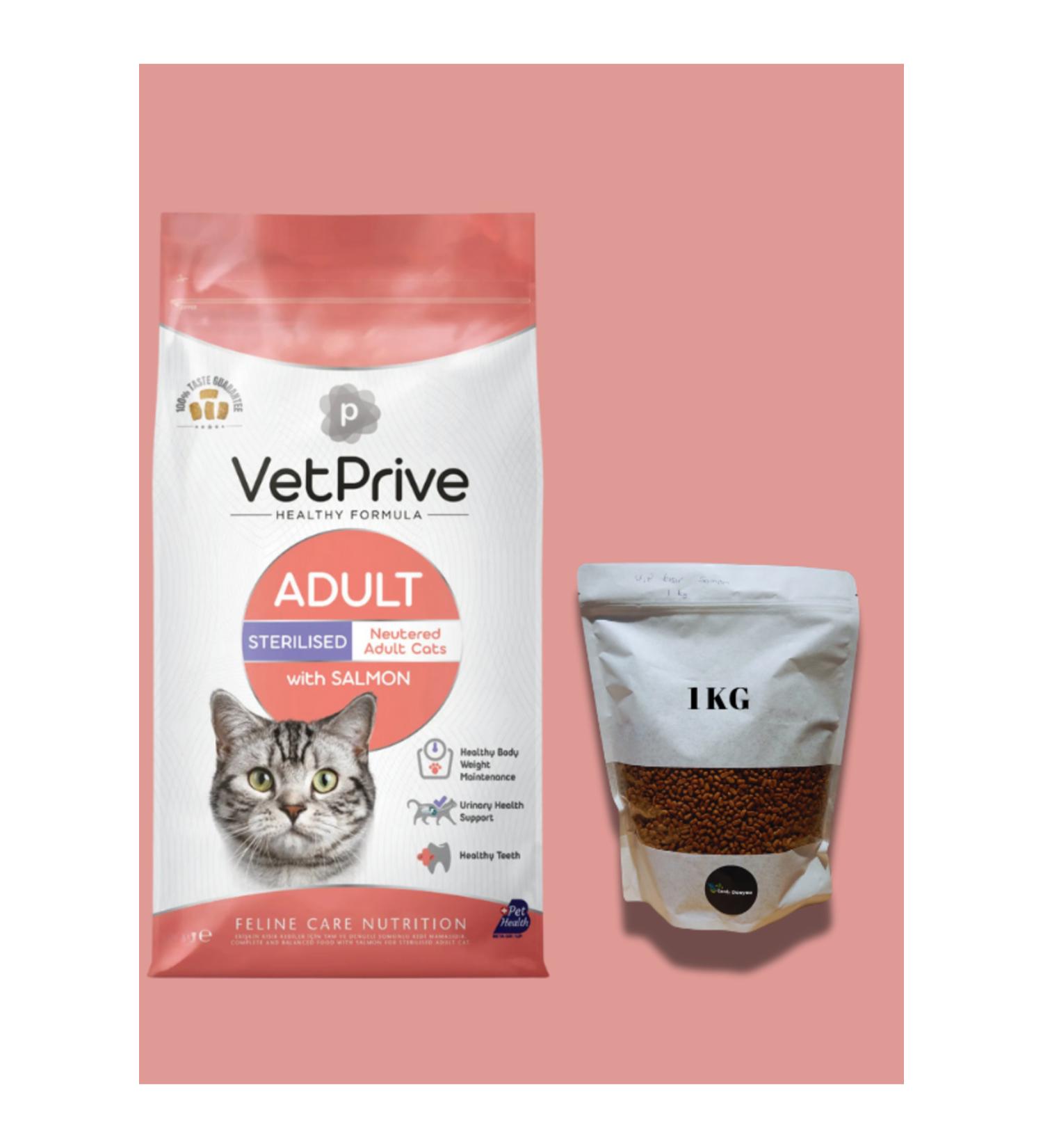 VetPrive Vet Prive Sterilized Fish Sterilized Cat Food 1 Kg - Buy Online on GoSupps.com