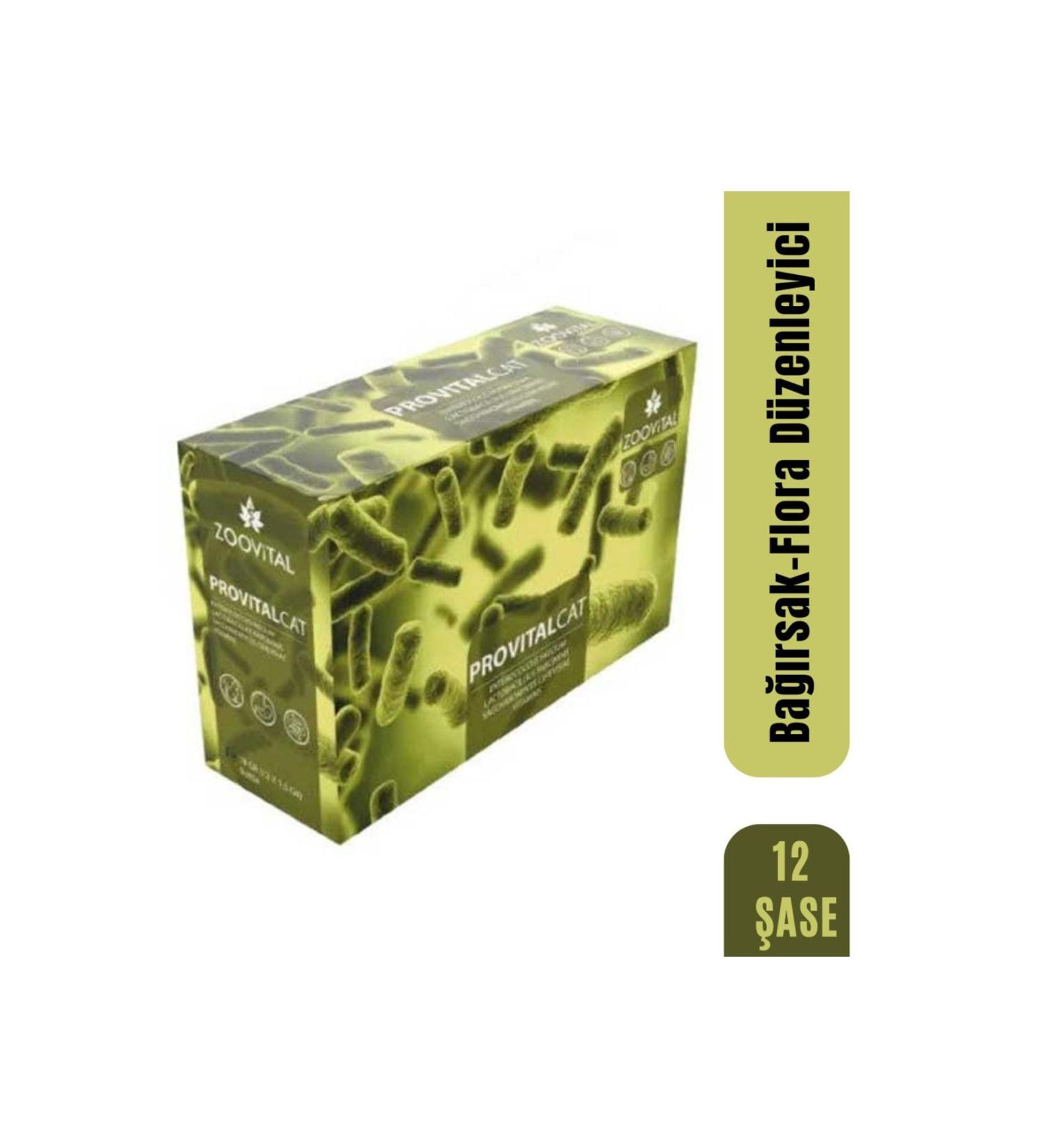 teknotrust Provital Cat Prebiotic Probiotic Intestinal Flora Regulator Complementary Feed 12 Sachets (12X1.5 GR)