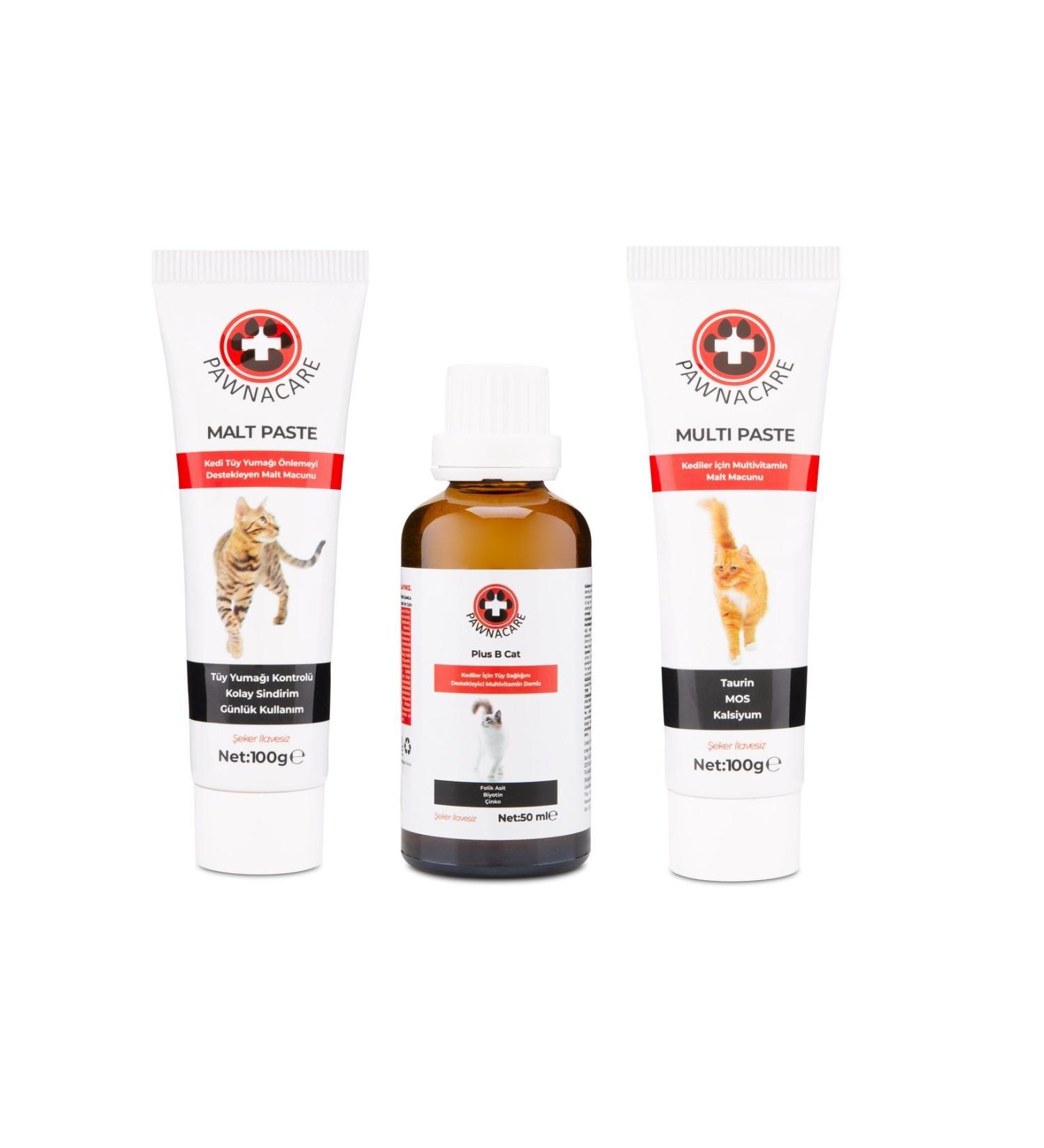teknotrust Cat Premium Health Set Malt Paste & Multi Paste & Plus B Advantage Set