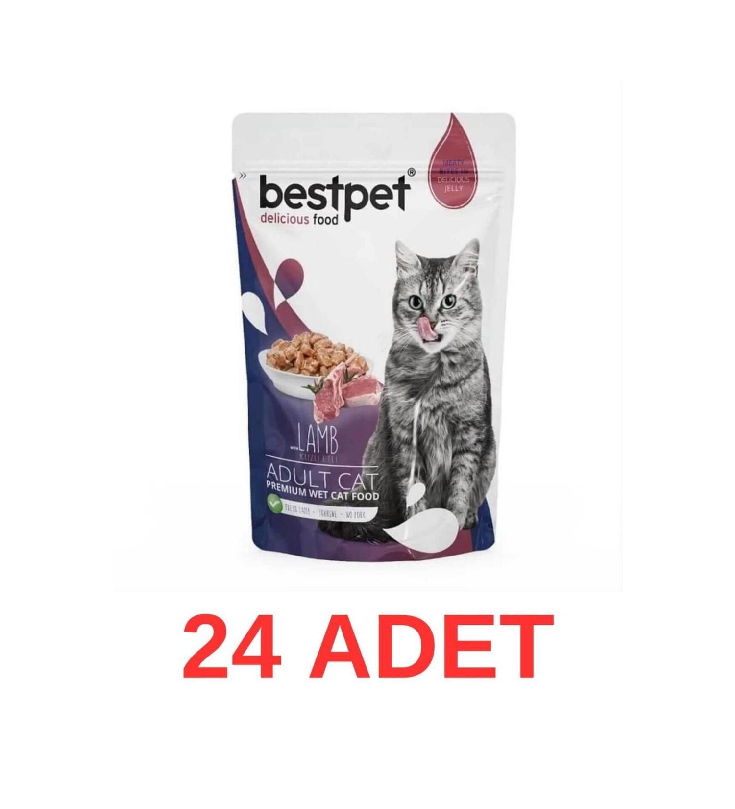 teknotrust Jelly Pouch Lamb Adult Cat Canned Food 85 Gr 24 Pieces