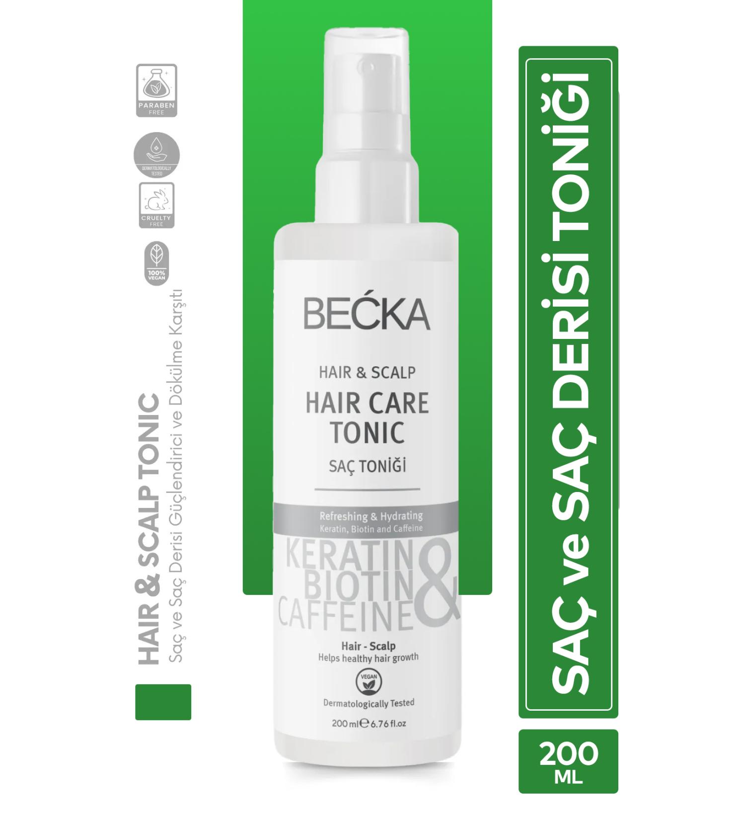 BE KA Biotin Keratin and Caffeine Anti-hair Loss and Fast Hair Growth Effective Hair Tonic 200 ml - Buy Online on GoSupps.com