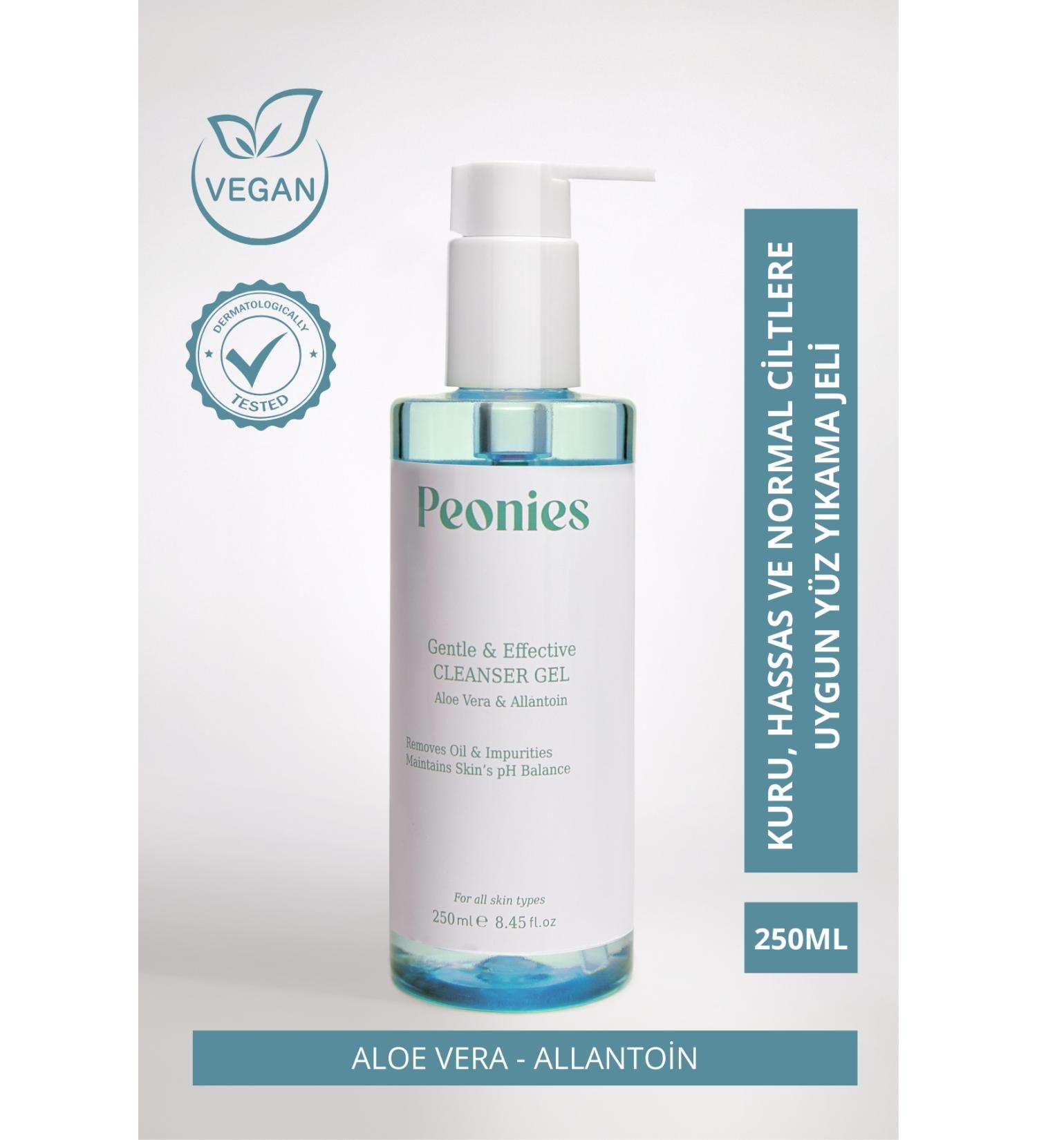 peonies Gentle And Effective Cleanser Gel | Face Wash Gel Suitable For Dry Sensitive And Normal Skin - Buy Online on GoSupps.com