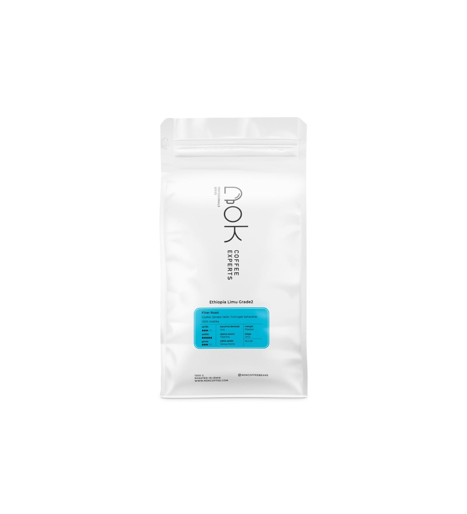 NOK Coffee Experts Ethiopia Limu Grade 2 - Beans (Unground) - 1 Kg