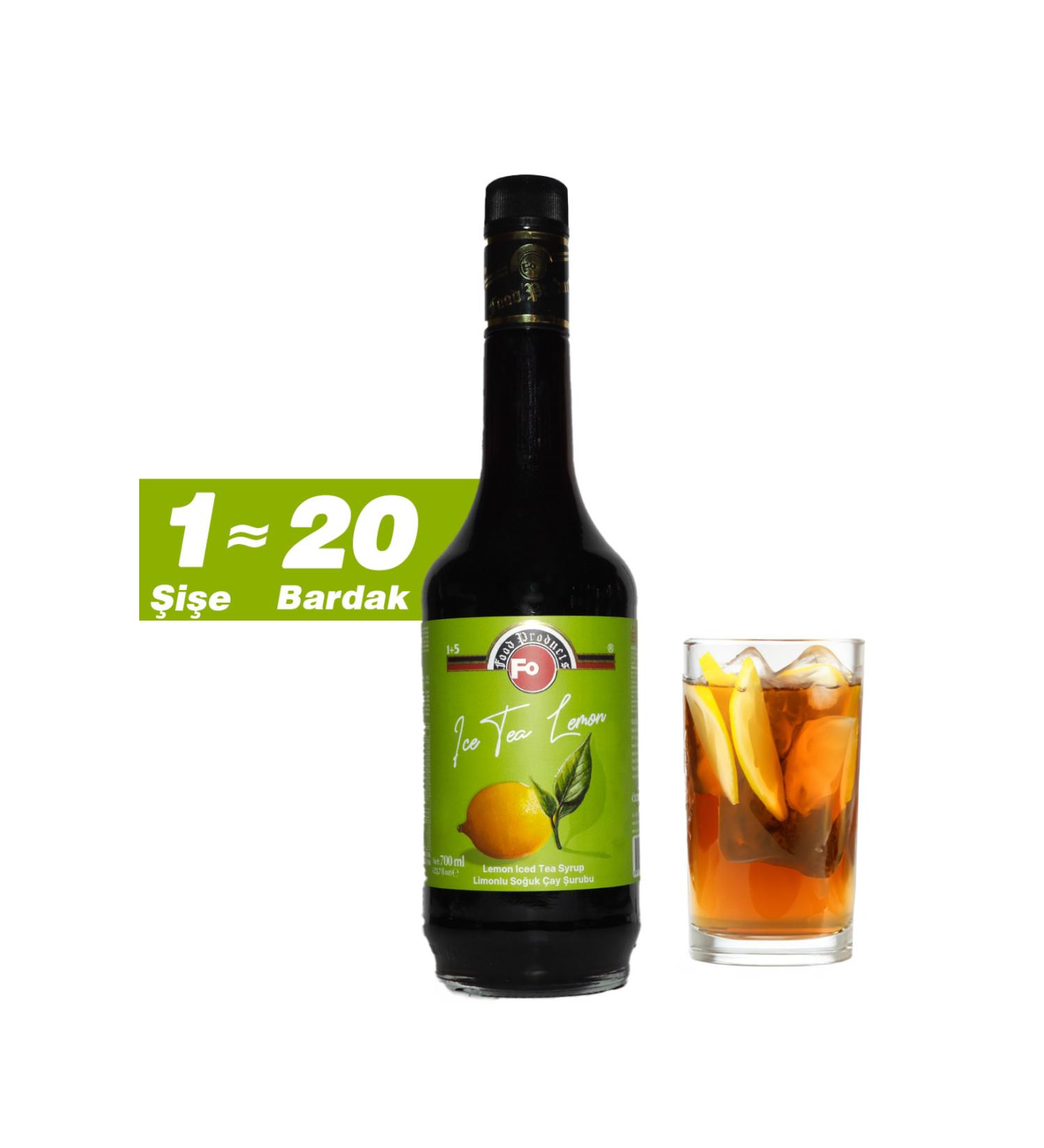 FO Lemon Iced Tea Lemon Flavored Iced Tea Syrup 700 ml