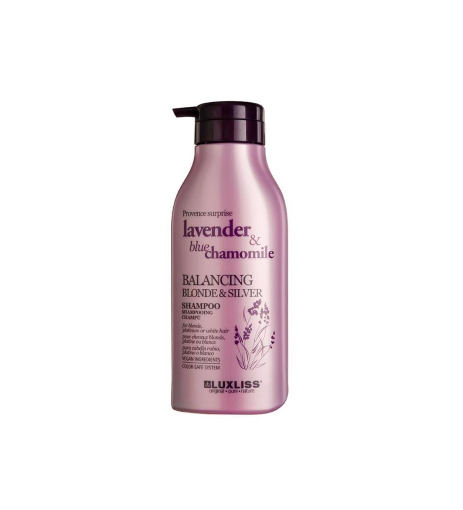Luxl ss Luxliss Lavender Blue Chamomile Balancing Blonde Silver Shampoo 500 Ml