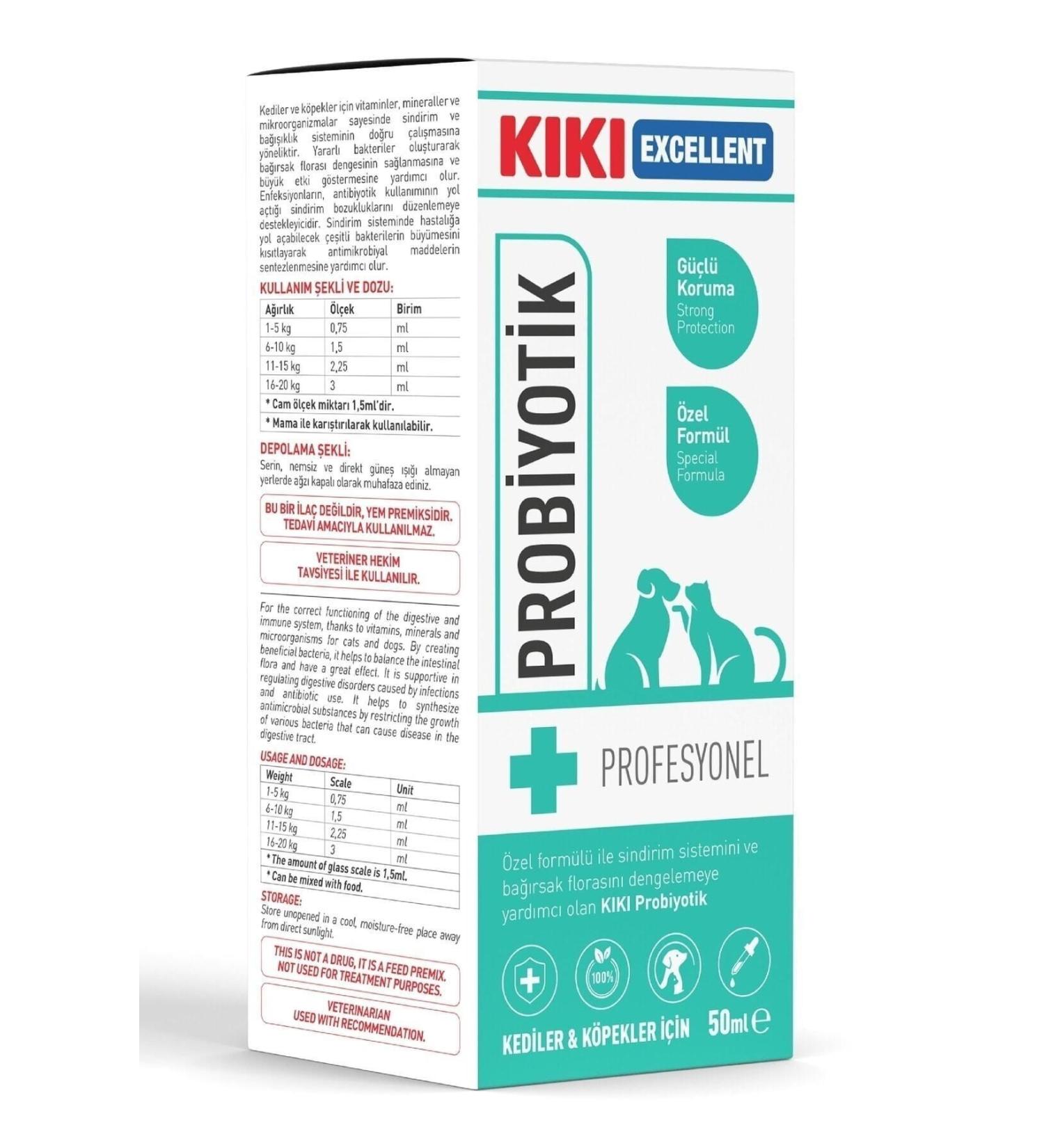 teknotrust Cat & Dog Probiotic - Digestive System Regulator for Cats & Dogs - Vitamin Supplement 50m