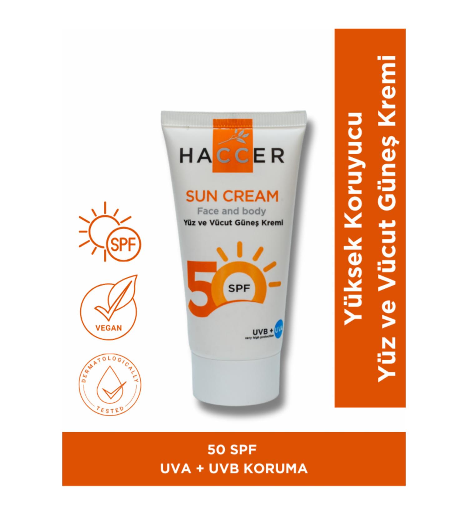 Haccer Sunscreen Cream Spf 50 150ml - Buy Online on GoSupps.com