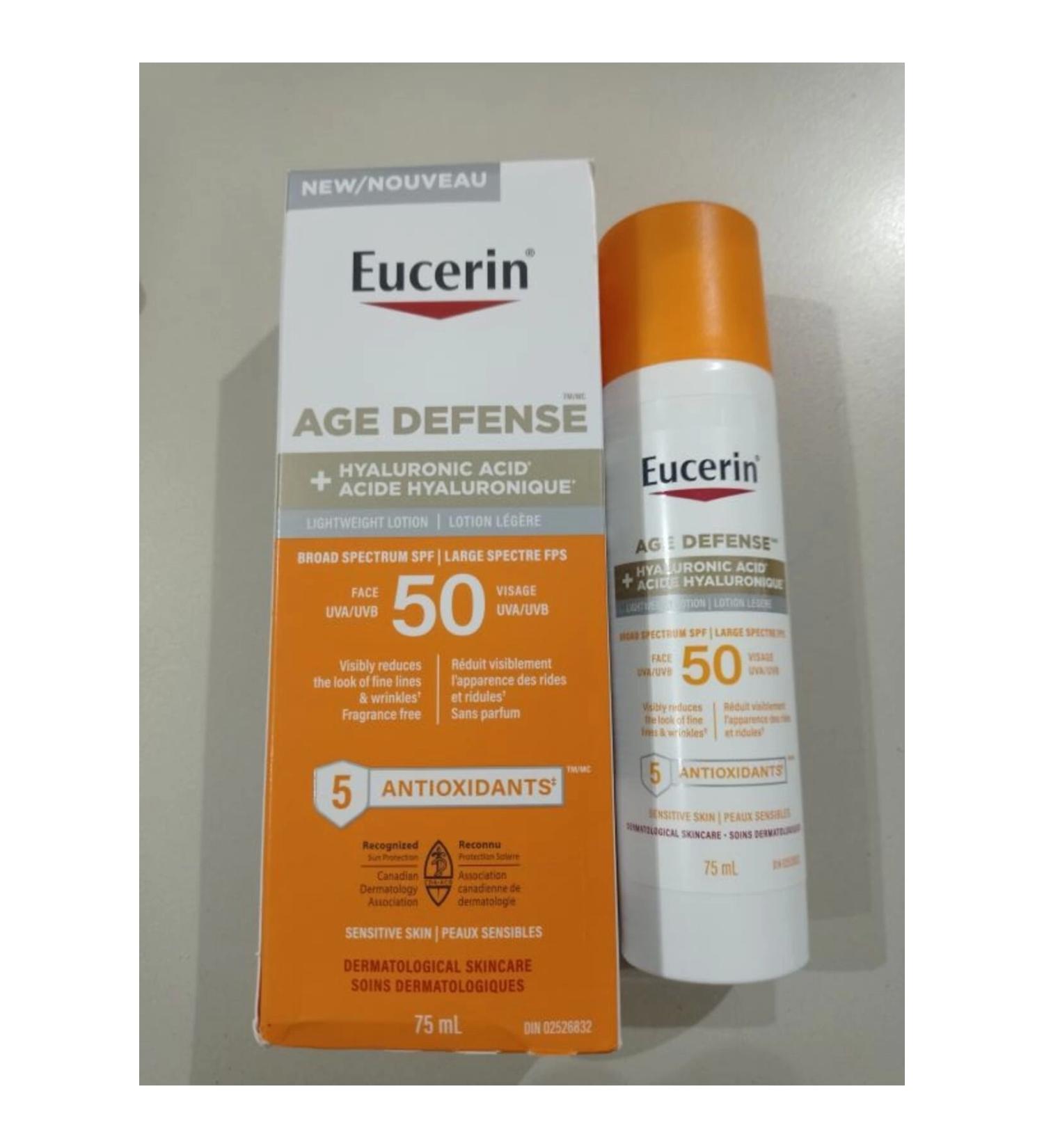 Eucerin Age Defense Hyaluronic Acid 50 Spf Sun Cream 75 ml