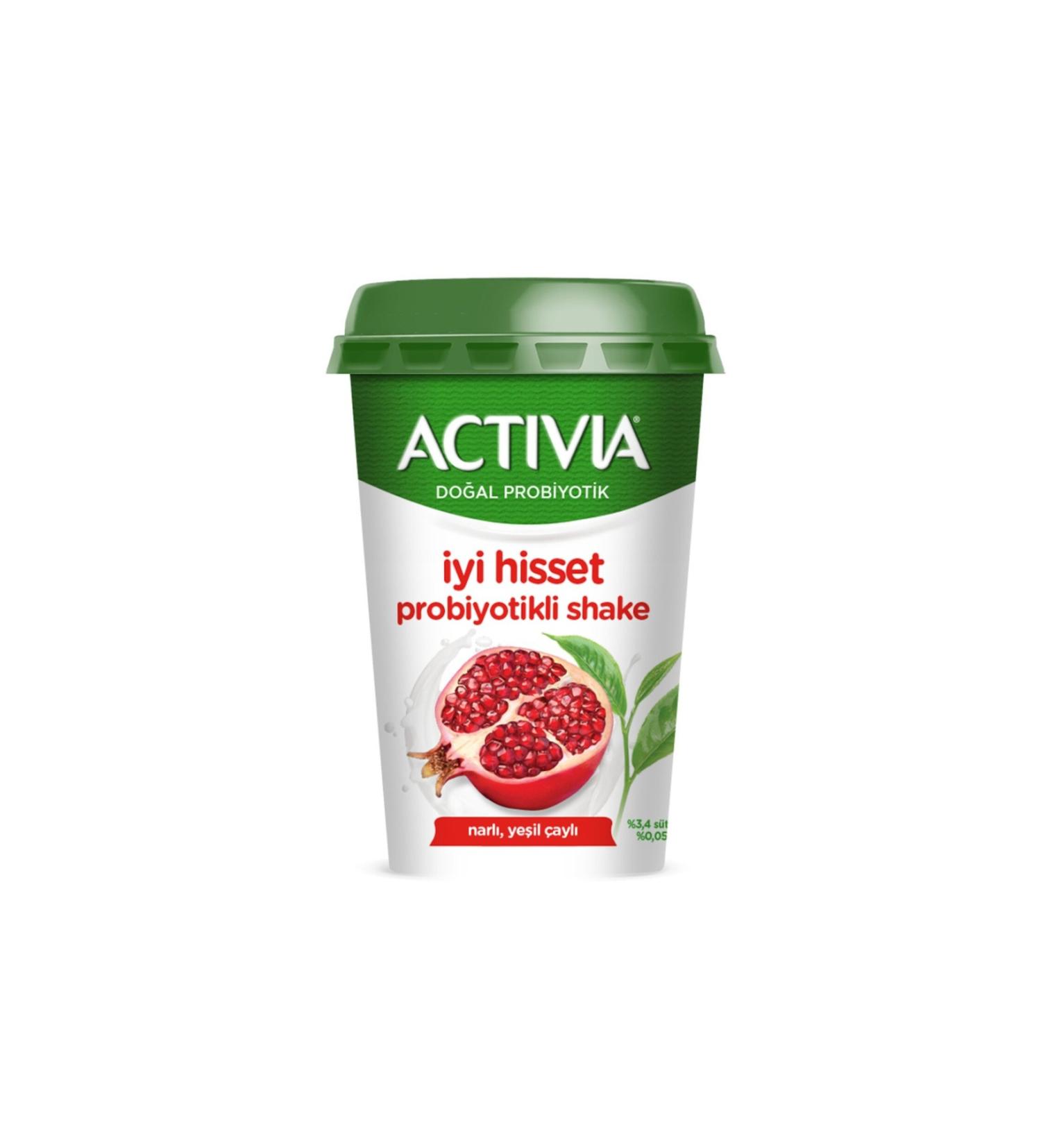 Danone Activia Feel Good Probiotic Shake Pomegranate Green Tea 200 Ml 1 piece