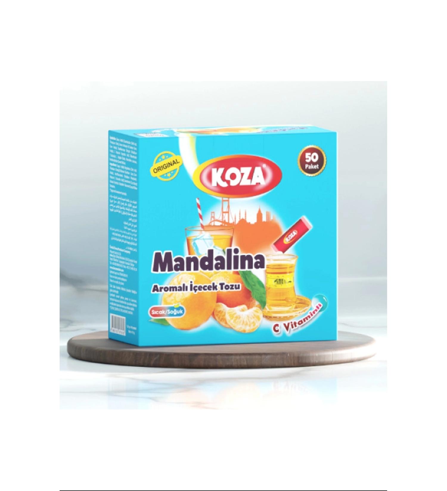 Royaleks Koza Single Use Tangerine Flavored Powder Drink 50 pcs