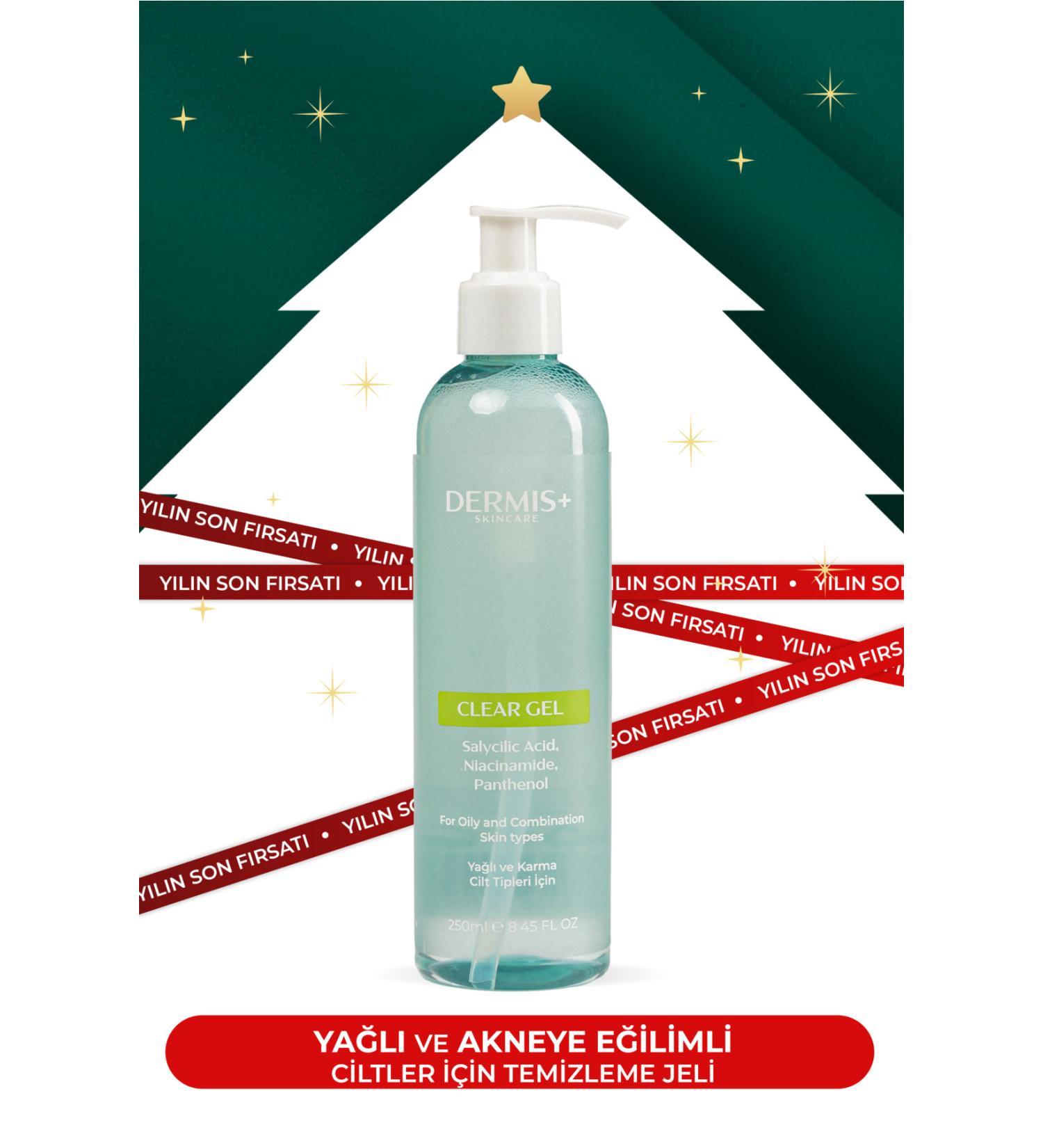 DERMIS PLUS Clear Gel Face Wash Gel Containing Salicylic Acid and Vitamin B5 - Buy Online on GoSupps.com