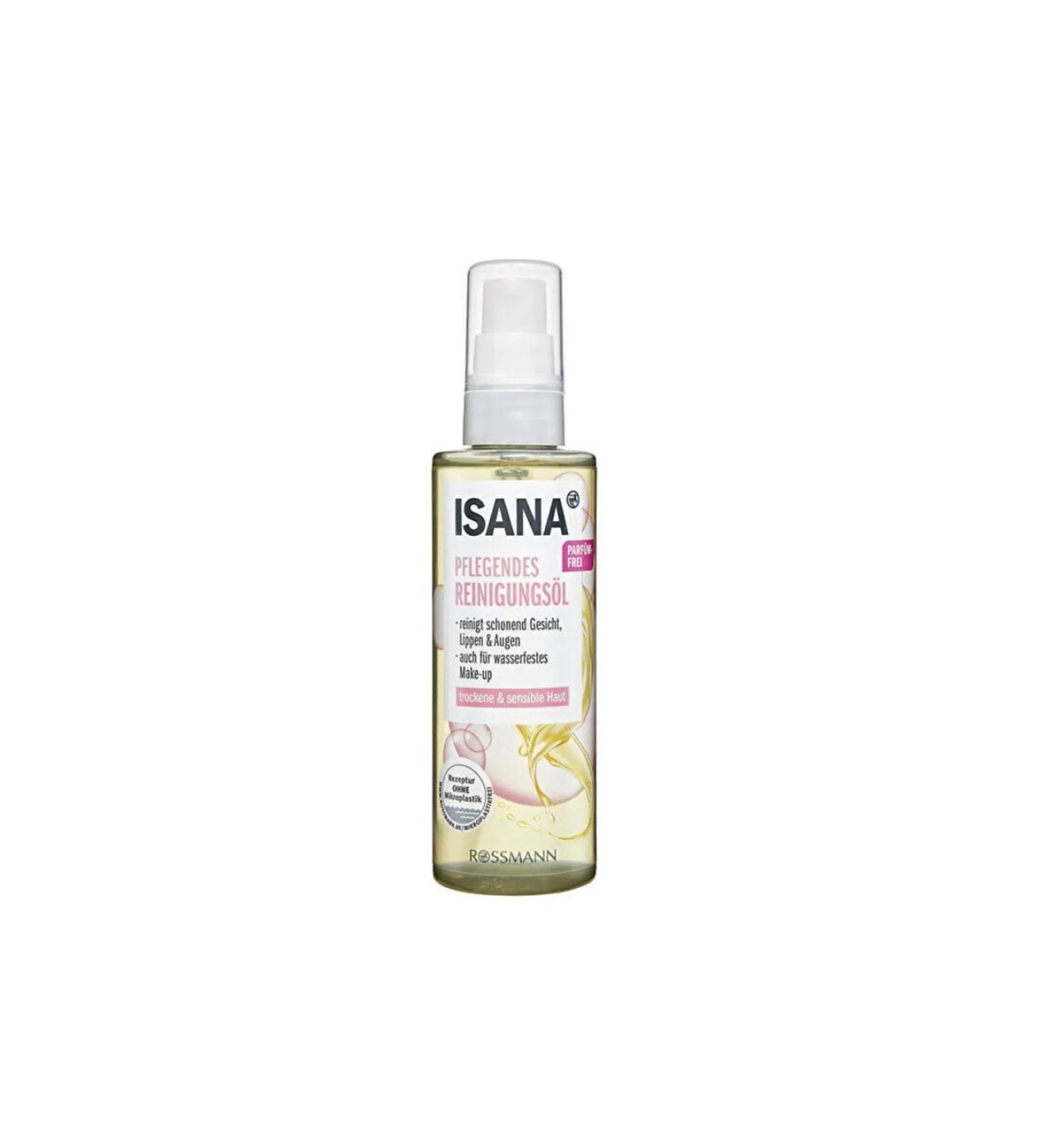 ROSSMANN Isana Facial Cleansing Oil Unscented For Dry And Sensitive Skin 150 Ml
