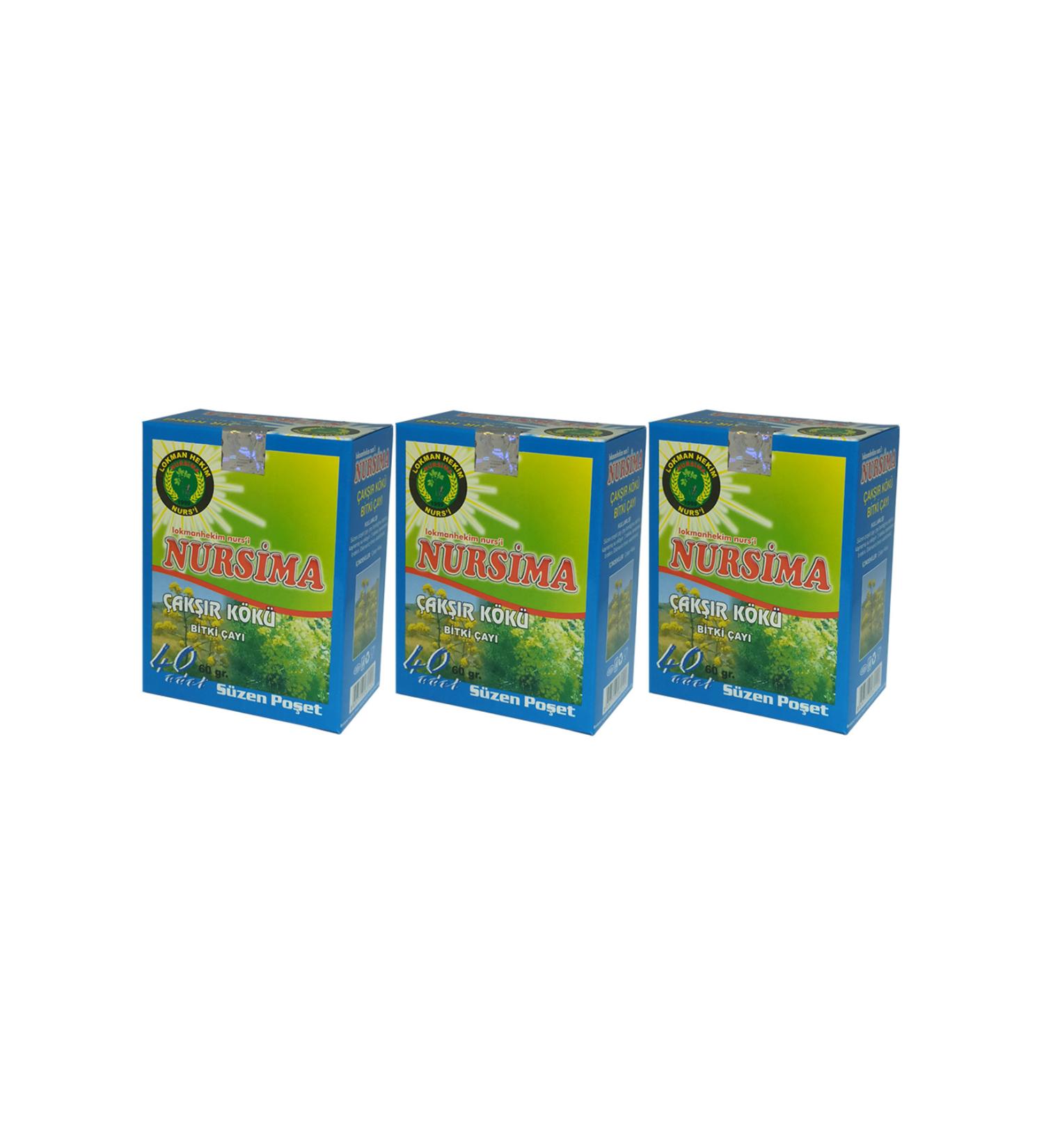 Nursima Chakra Root Herbal Tea 40' Filter Bags 3 Boxes