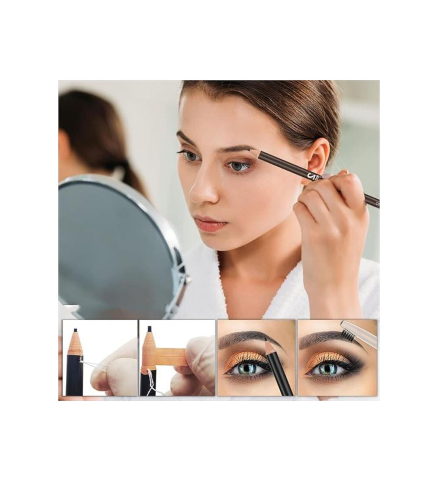 Takaz Global Thread Eyebrow Pencil Set Waterproof Black 718772