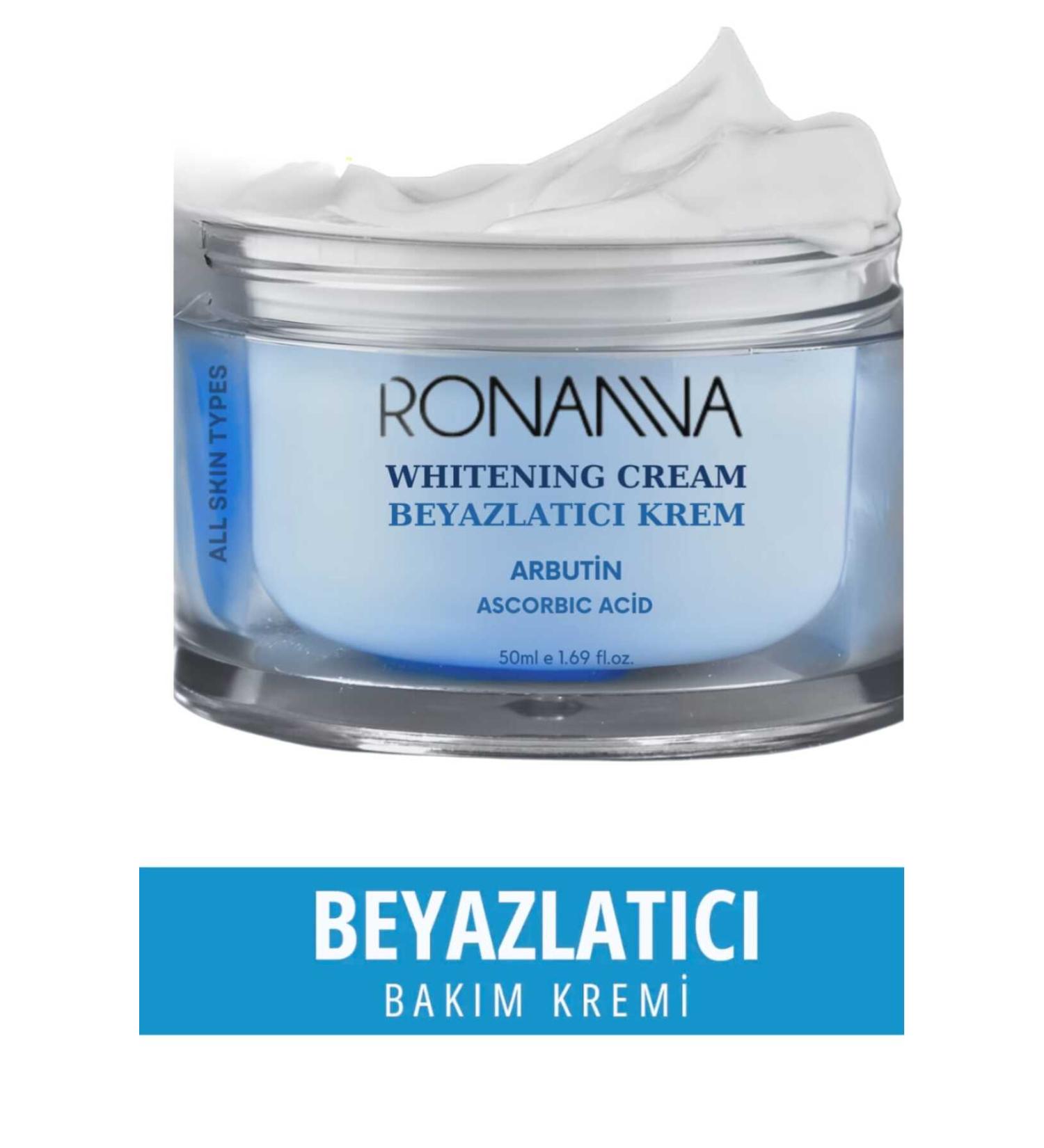 Ronanna Skin Whitening Cream Skin and Face Nourishing Brightening Renewing and Repairing Care Cream 50 ml - Buy Online on GoSupps.com